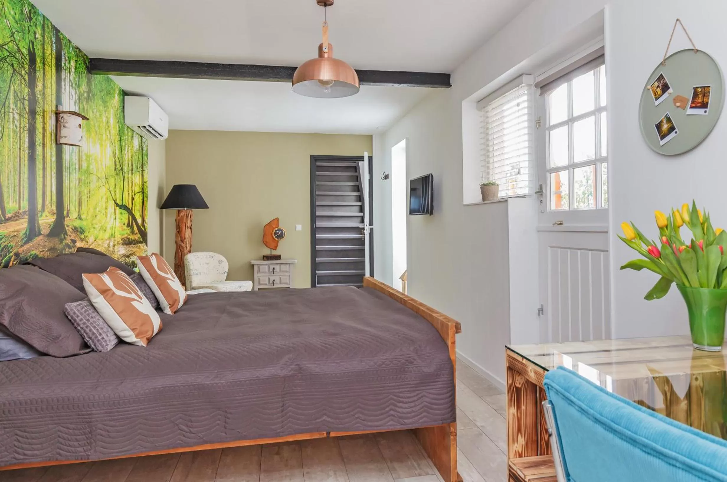 Patio, Bed in Wellness Bed & Breakfast Pergamo