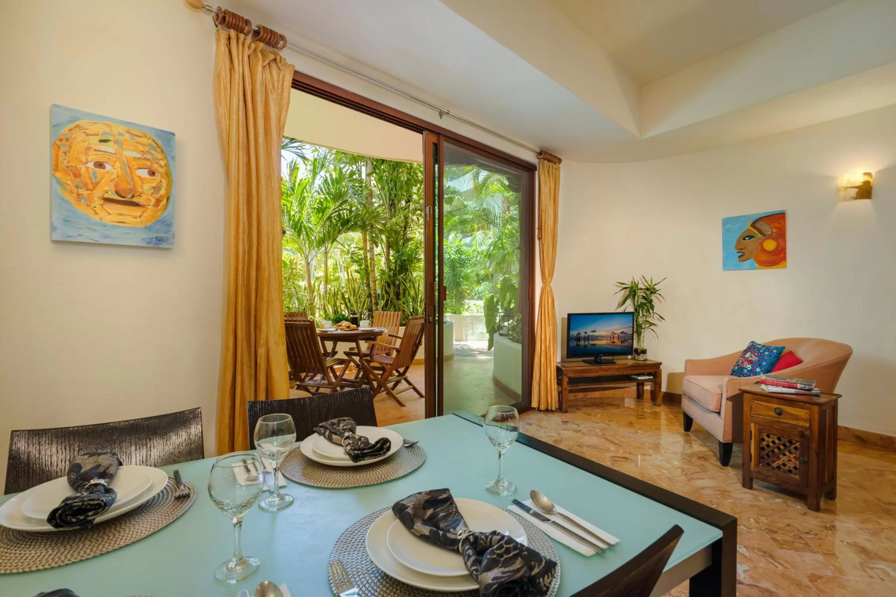 Living room in Porto Playa Condo Hotel and Beach Club