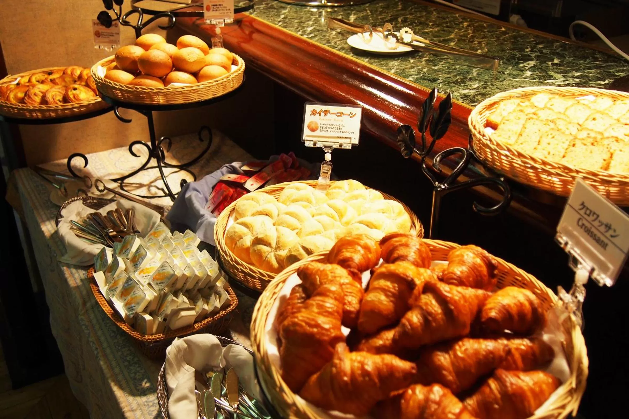 American breakfast in New Otani Inn Tokyo