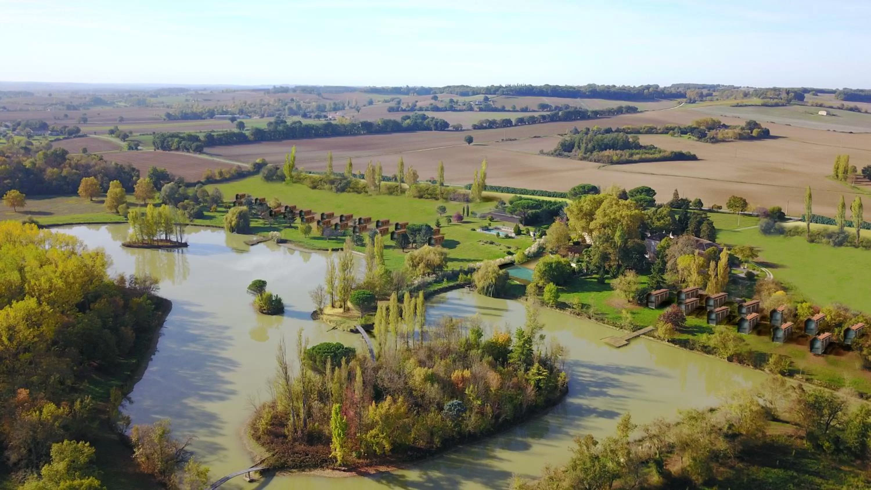 Bird's eye view, Bird's-eye View in Domaine de Boulouch