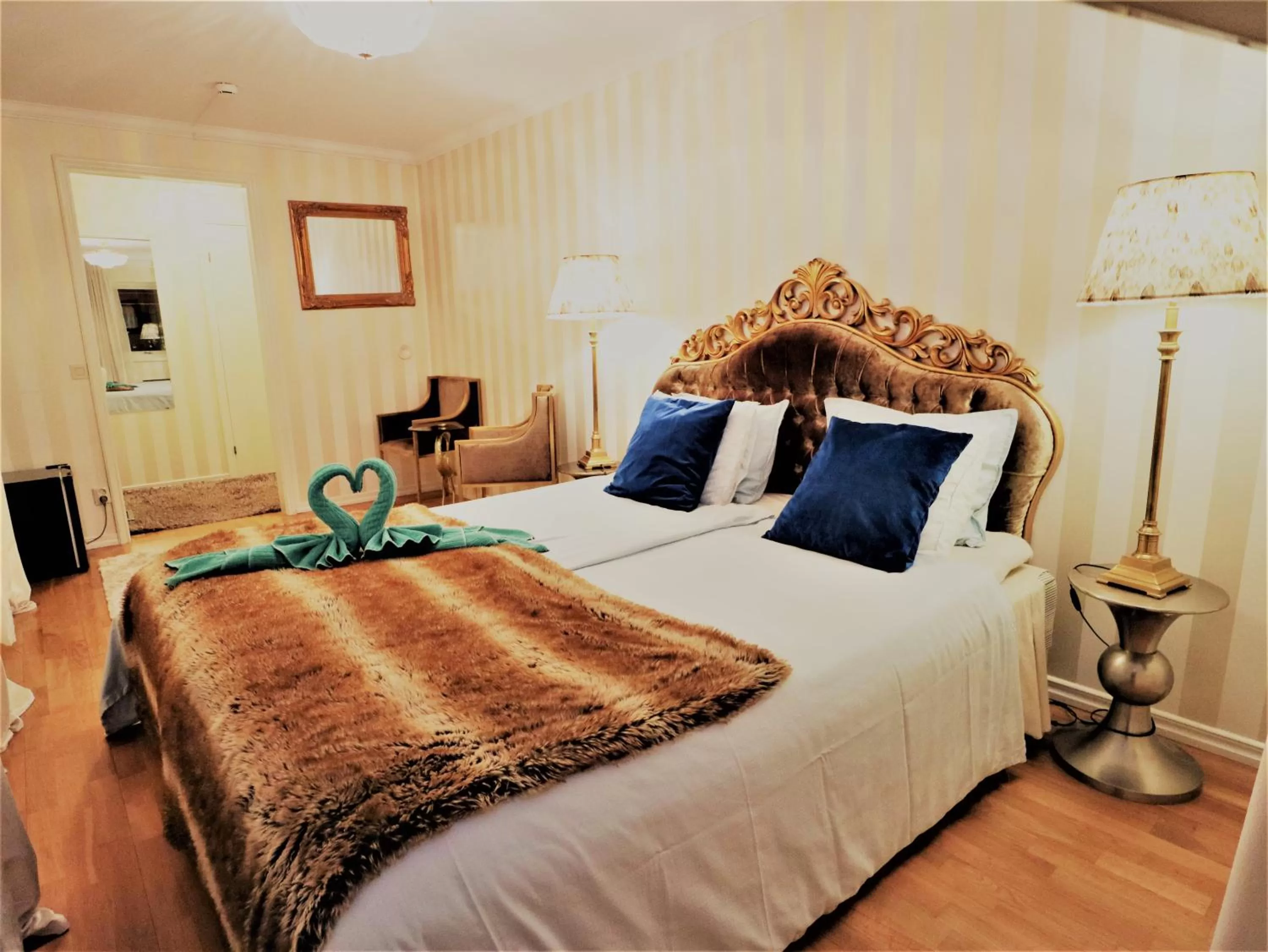 Bed in Vänerport Lakefront Hotell