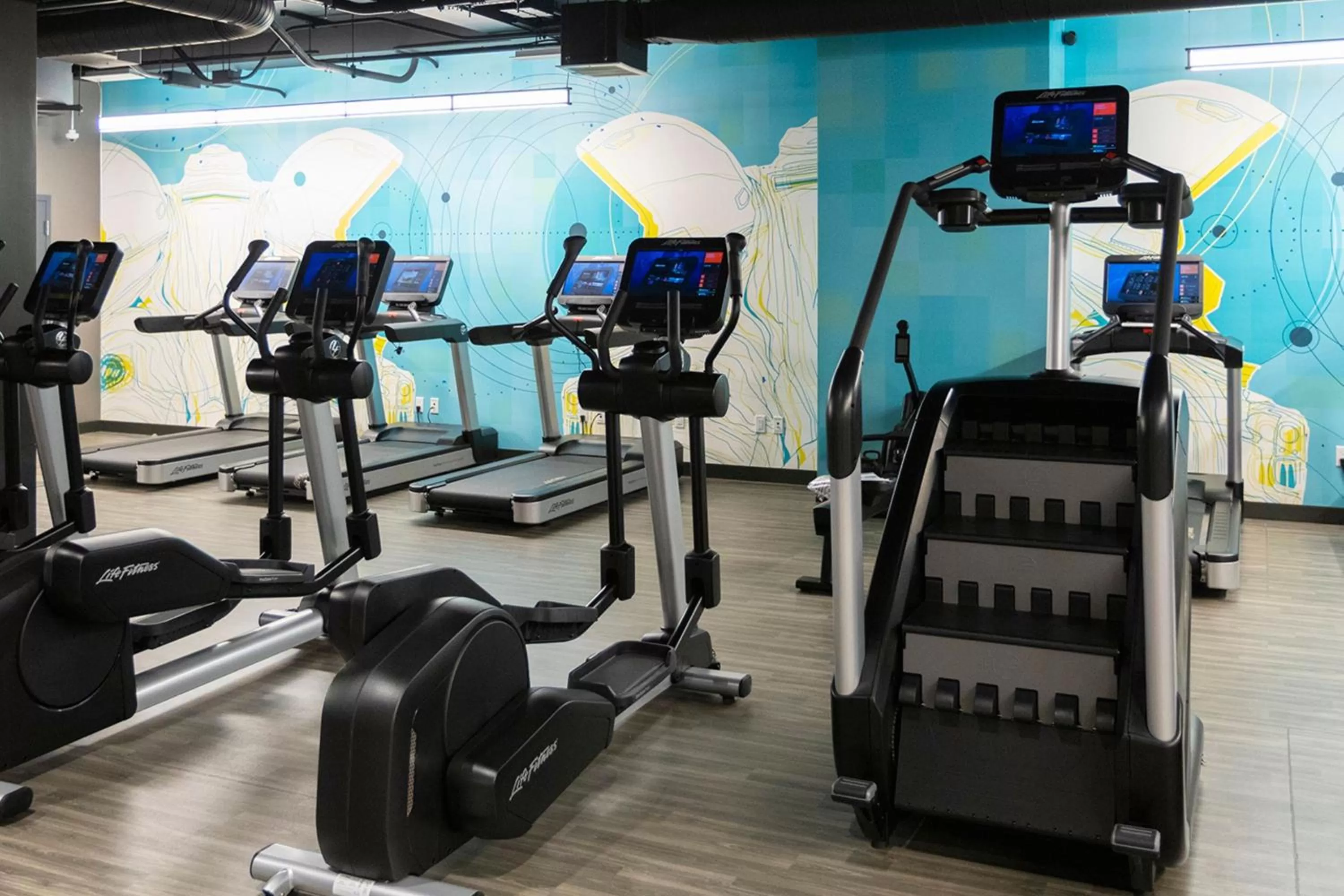 Fitness centre/facilities in Astra Hotel, Seattle, a Tribute Portfolio Hotel