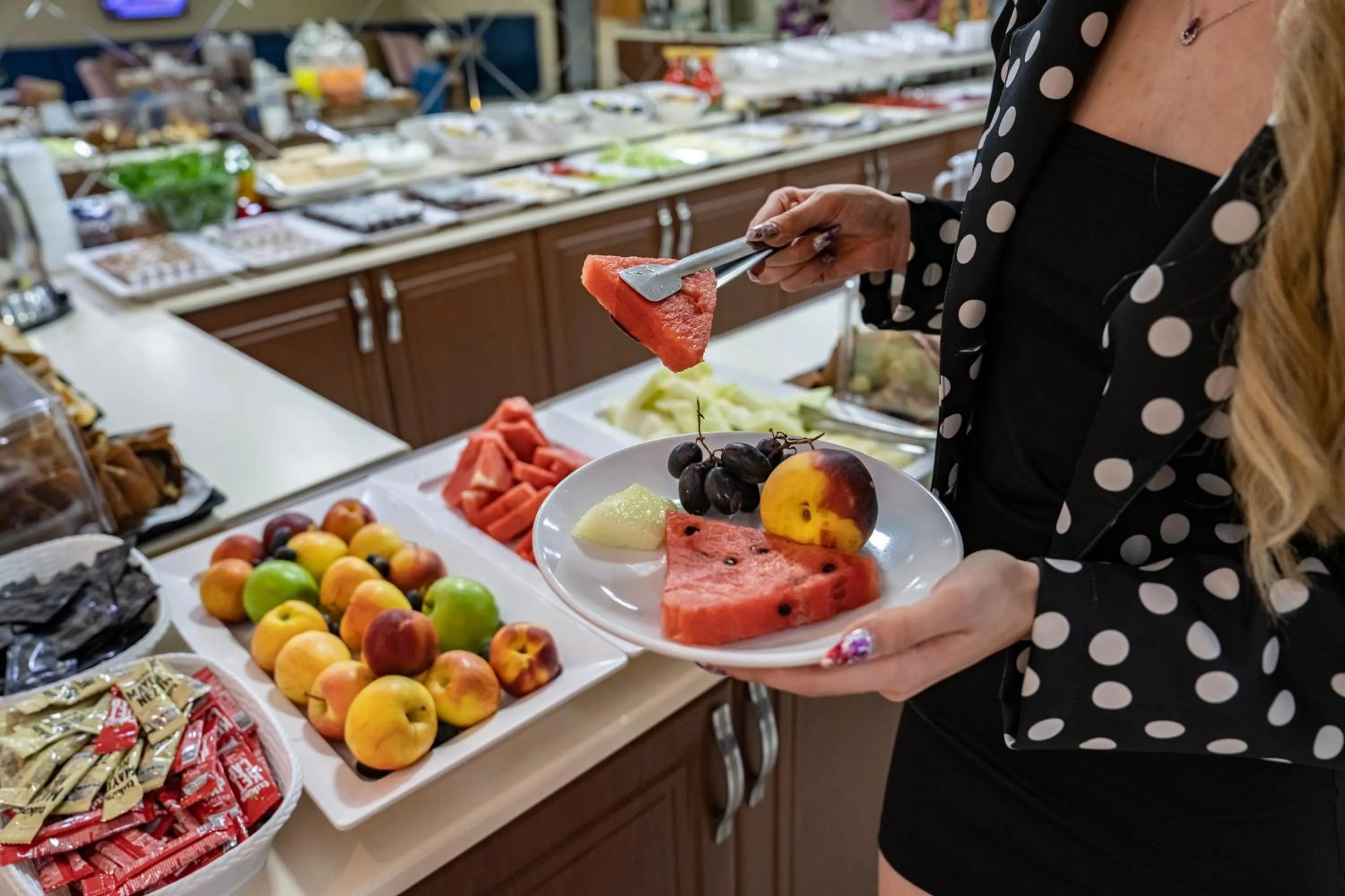 Buffet breakfast in Grand Hamit Hotel