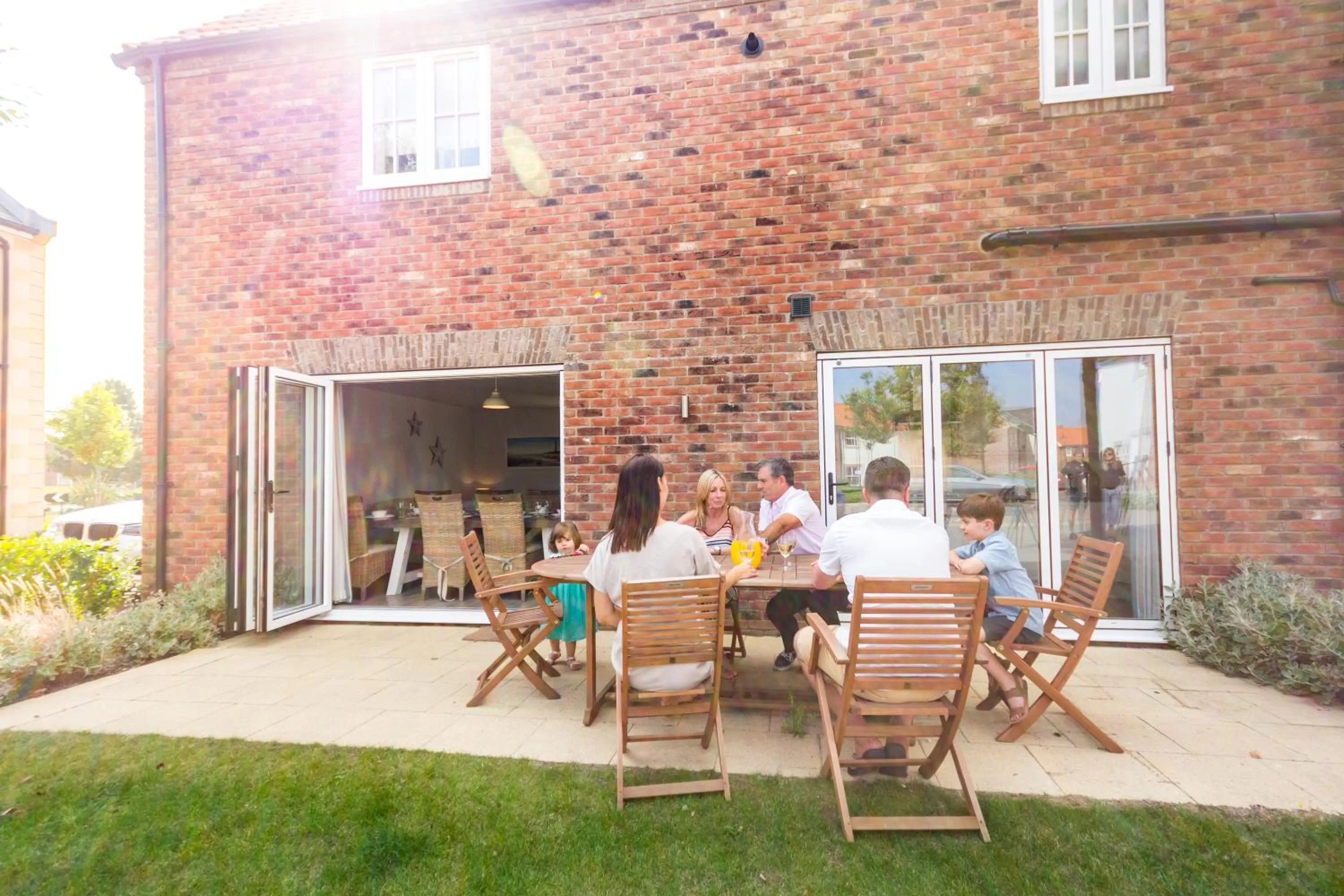 Patio in The Bay Filey Holiday Village