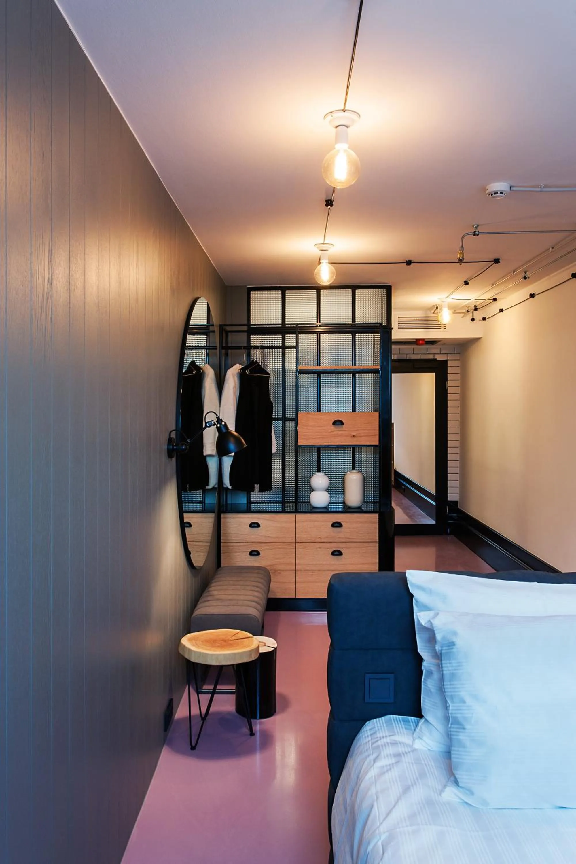 Bed in Hotel Rum Budapest