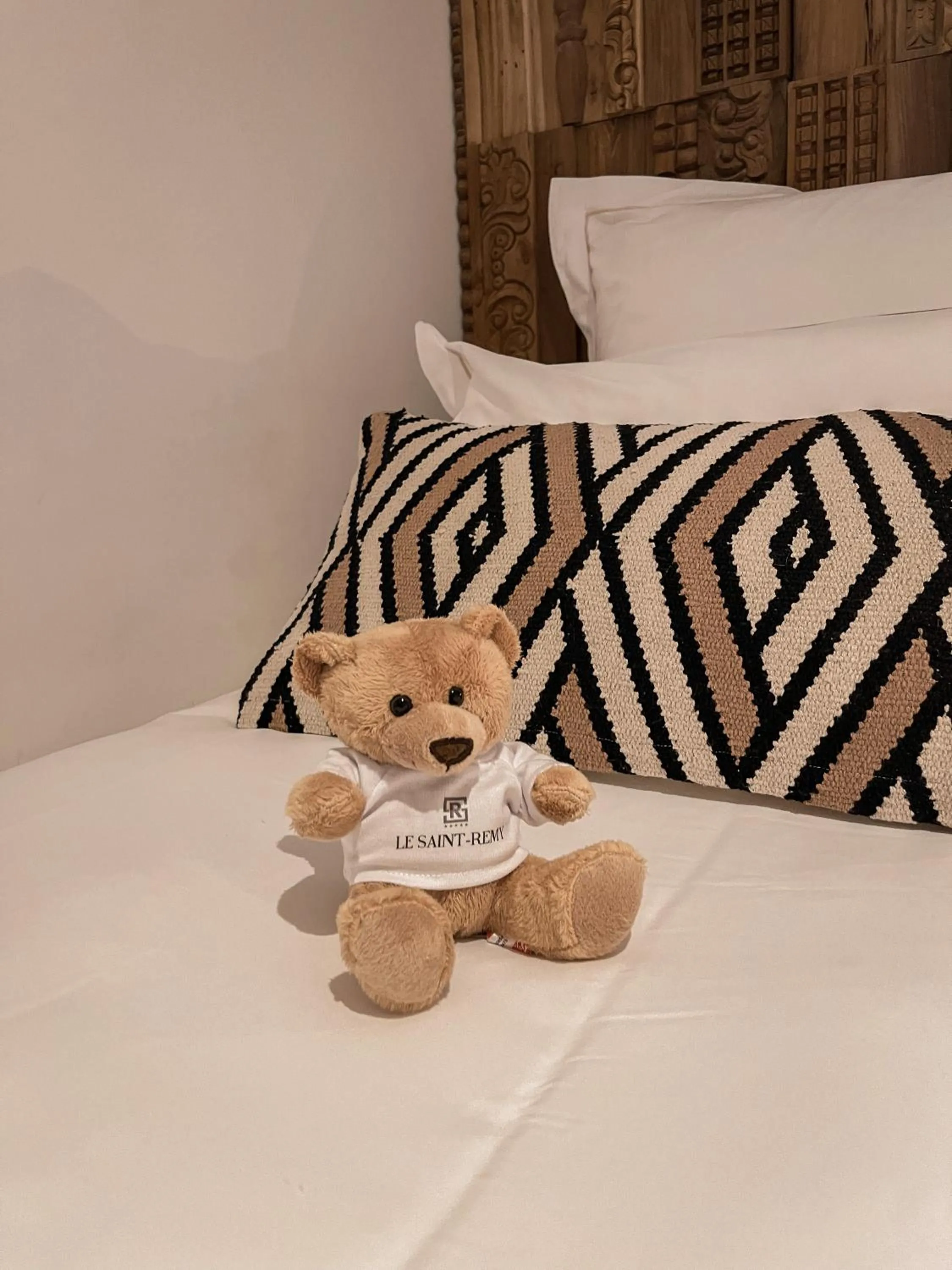 Bed in Hôtel Le Saint Remy & Spa