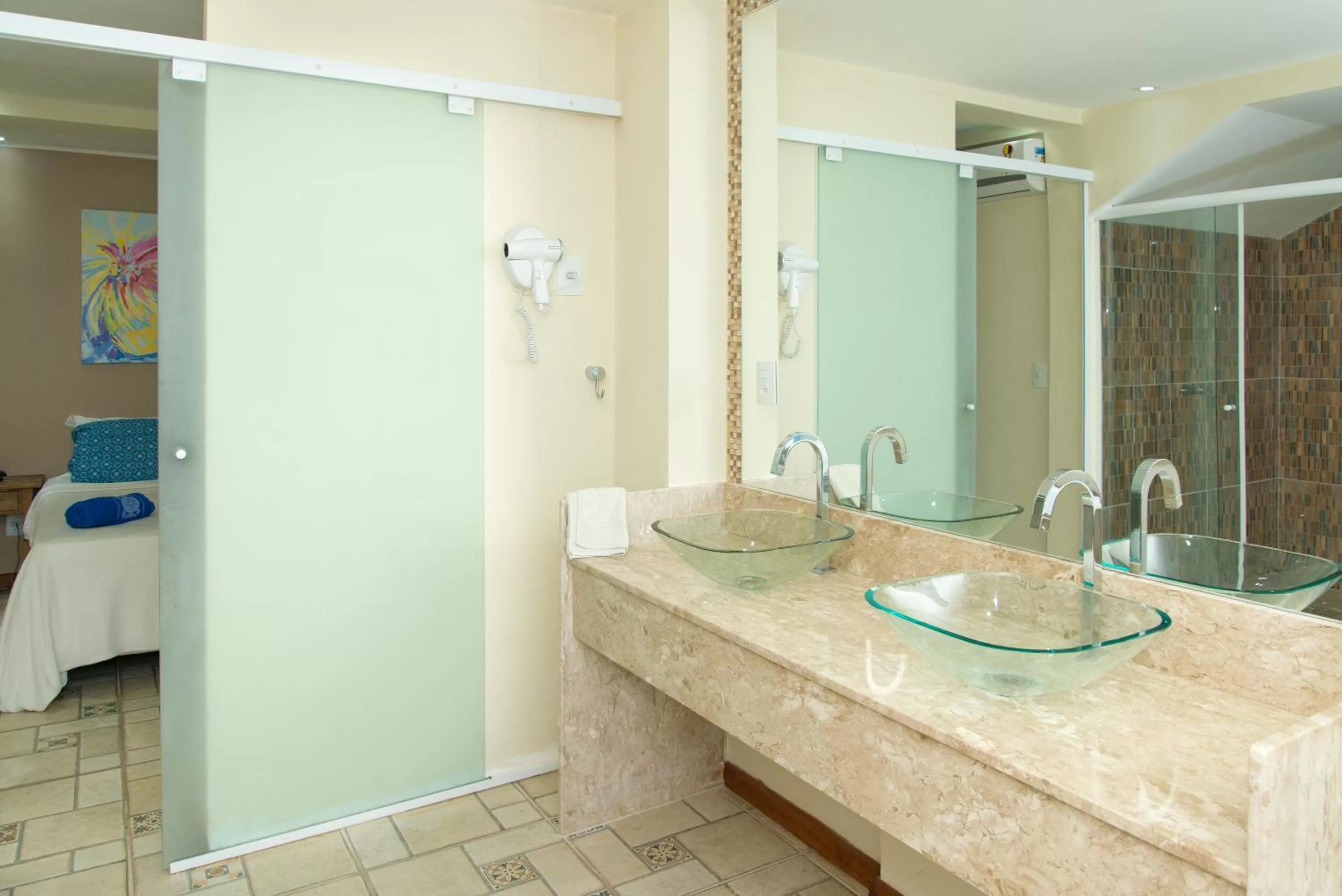 Decorative detail, Bathroom in Pousada La Dolce Vita