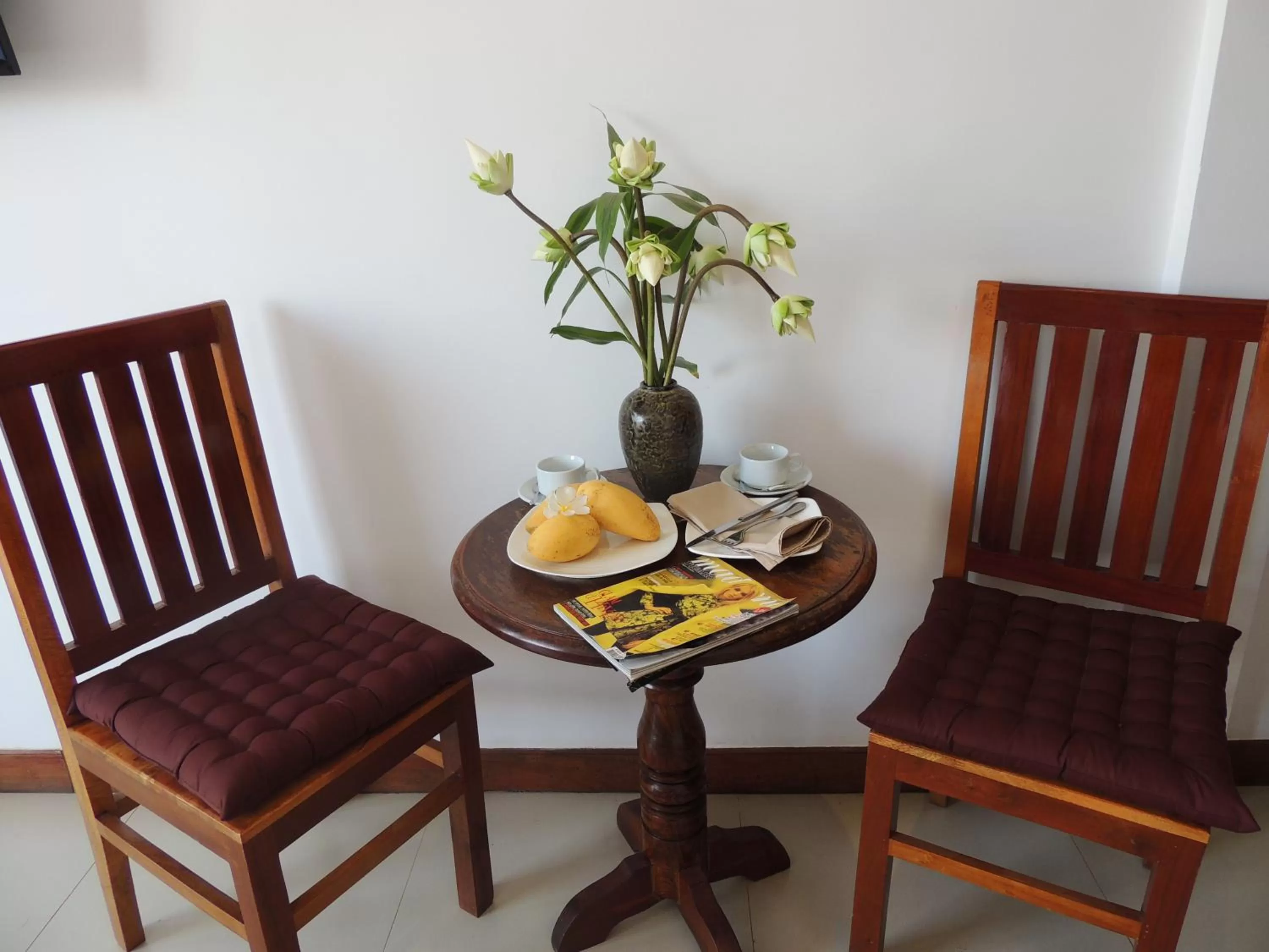 Food and drinks in La Villa du Bonheur