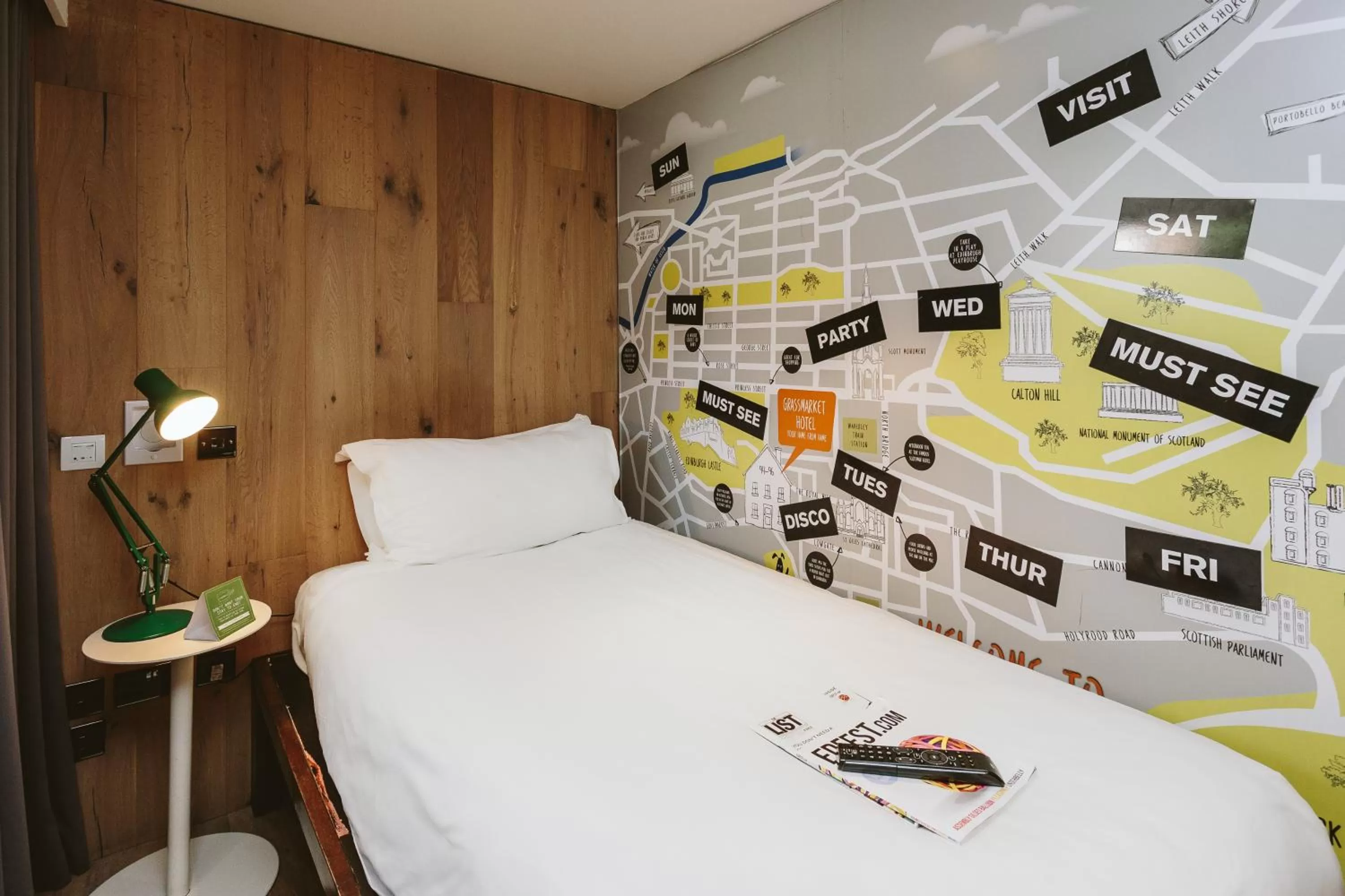 Bedroom, Bed in Grassmarket Hotel