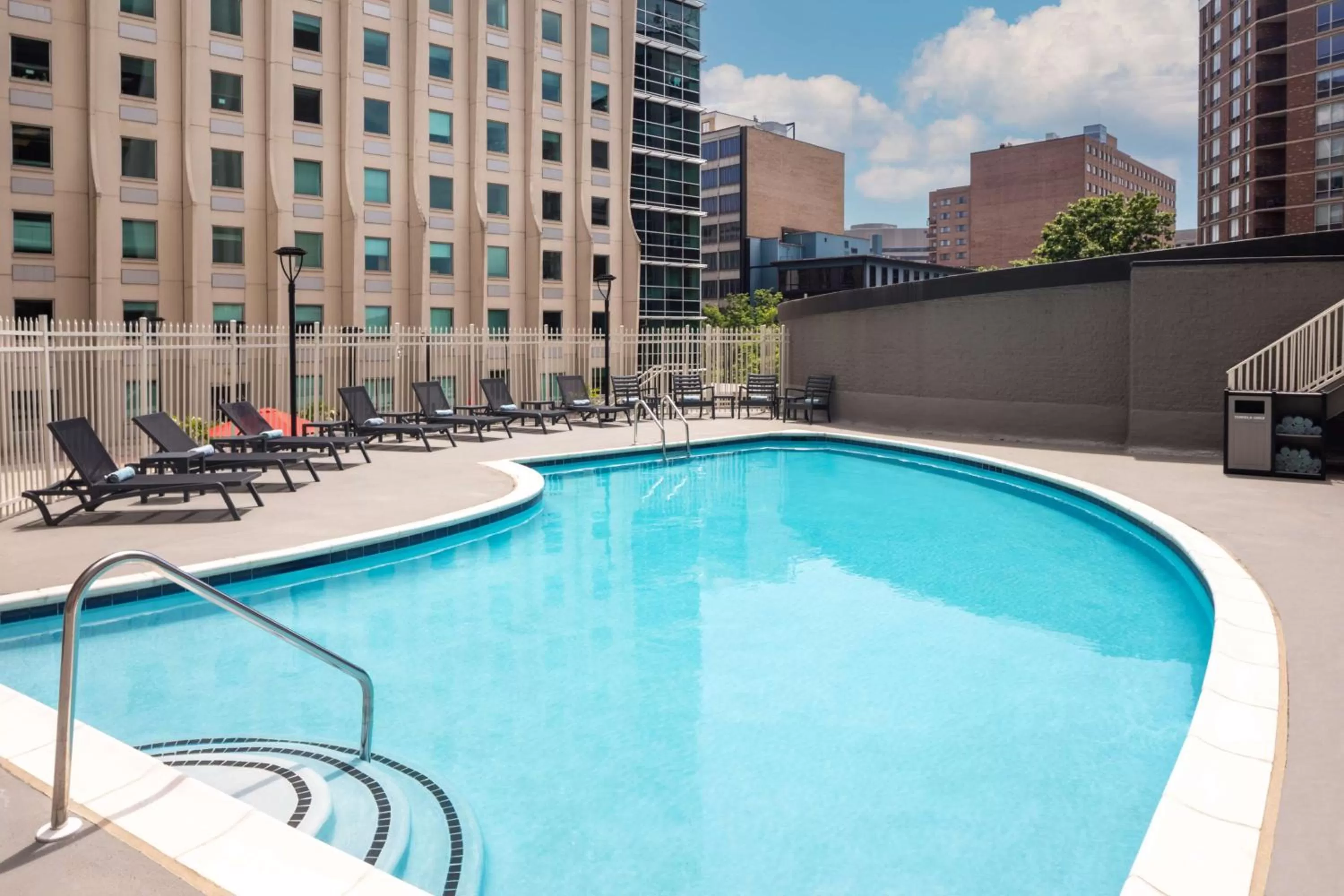 Pool view in DoubleTree by Hilton Silver Spring Washington DC North
