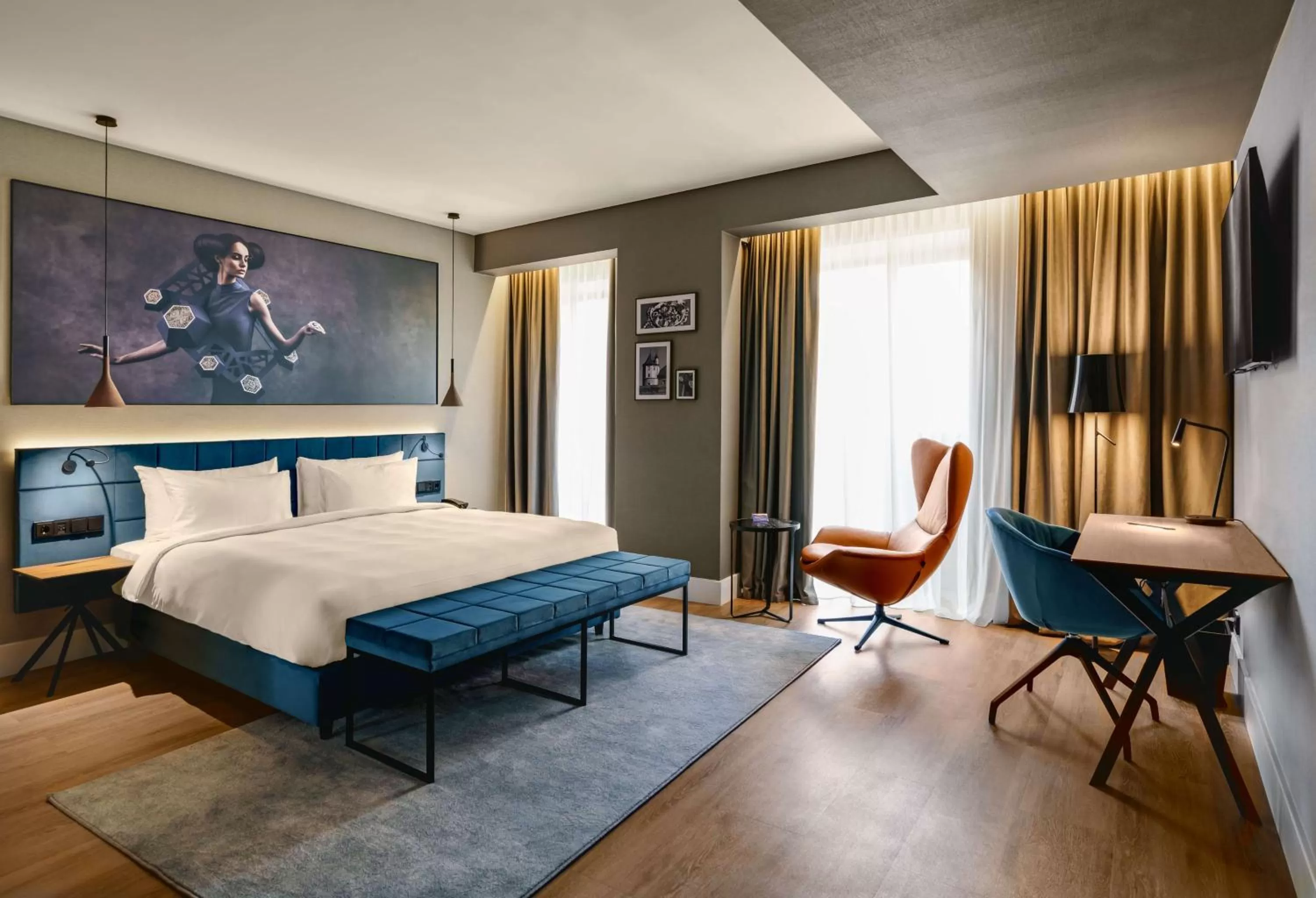 Bedroom, Bed in Radisson Blu Aurum Hotel, Brasov