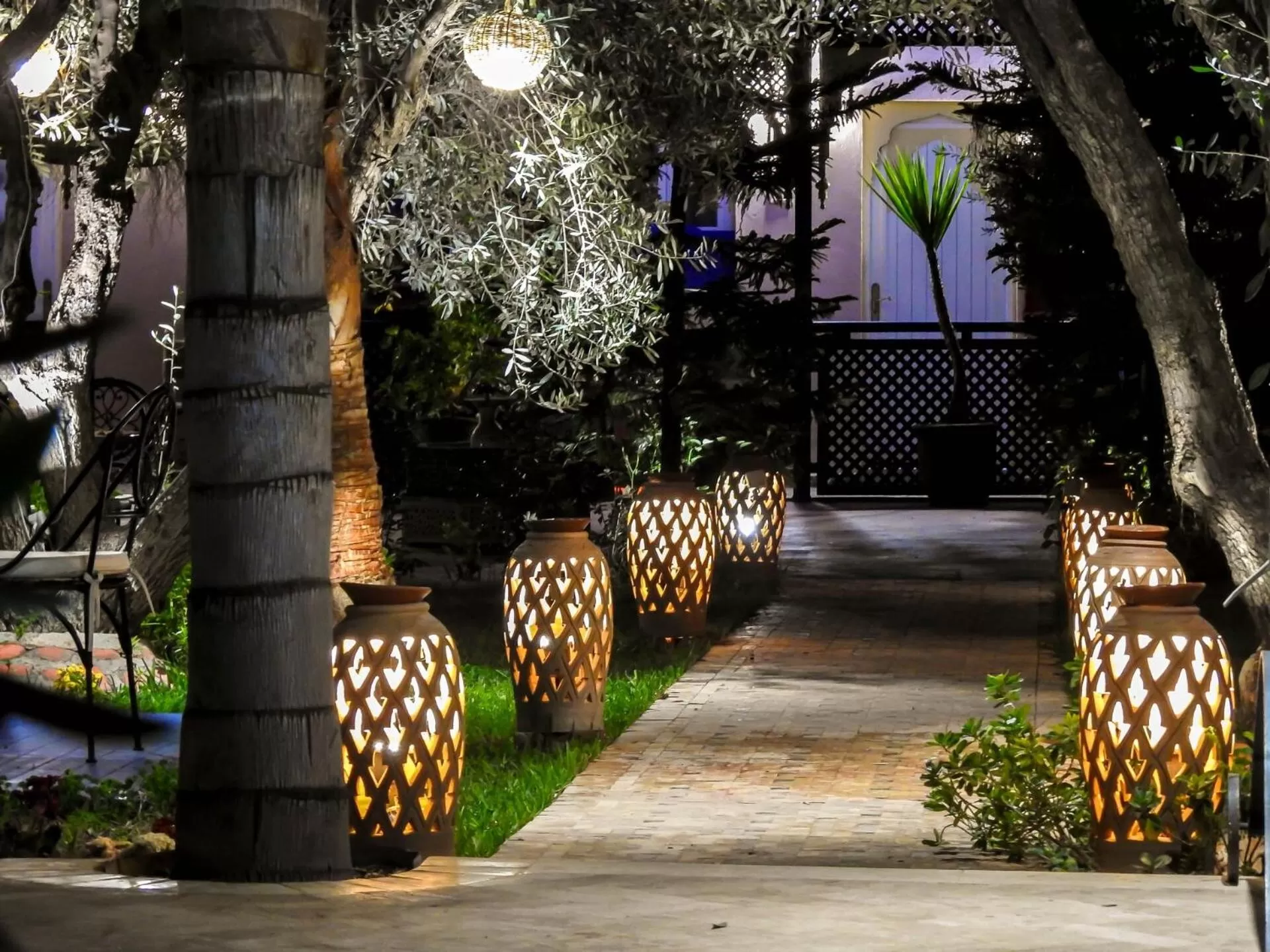 Patio in Le Bleu House