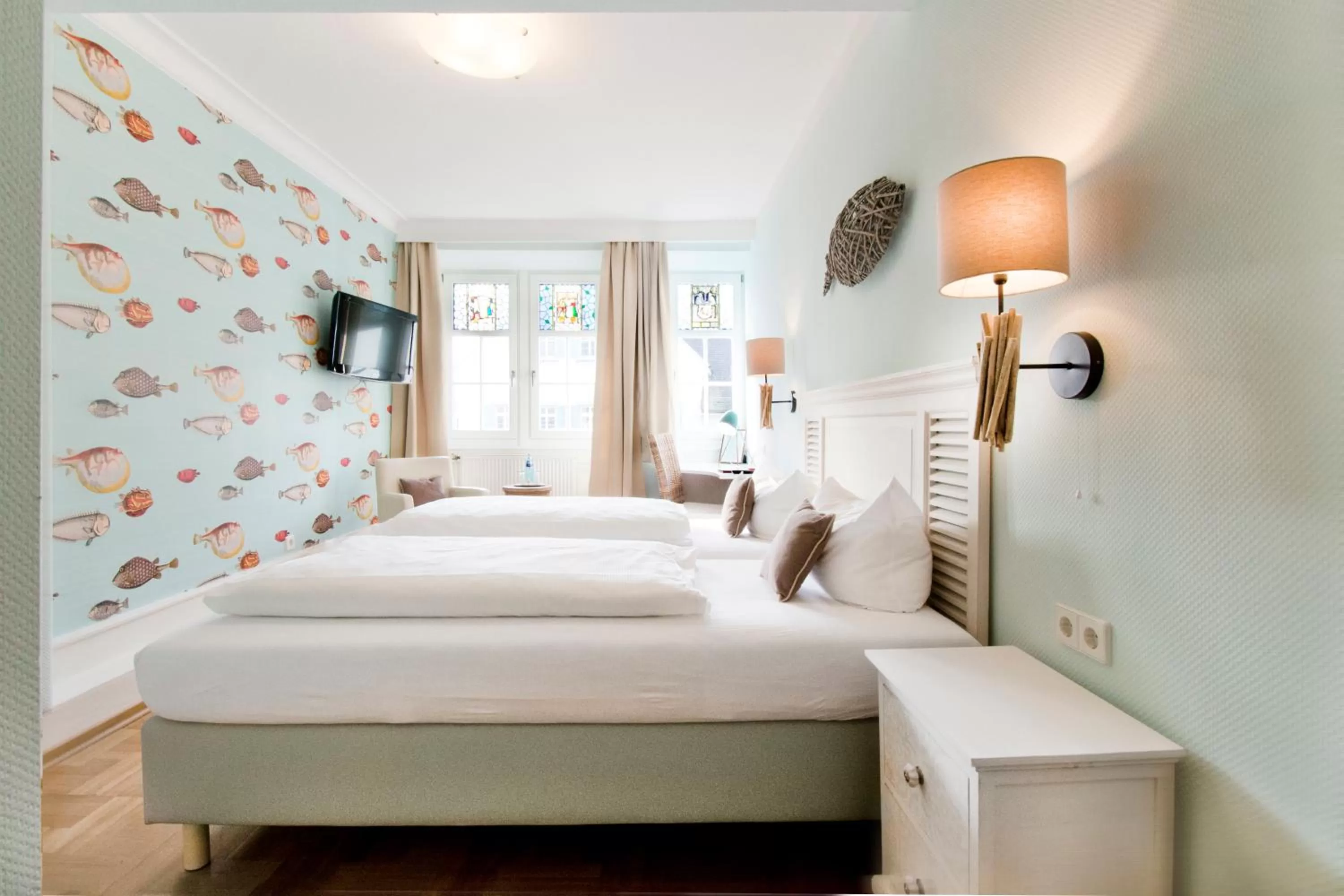 Photo of the whole room, Bed in Romantik Hotel Barbarossa