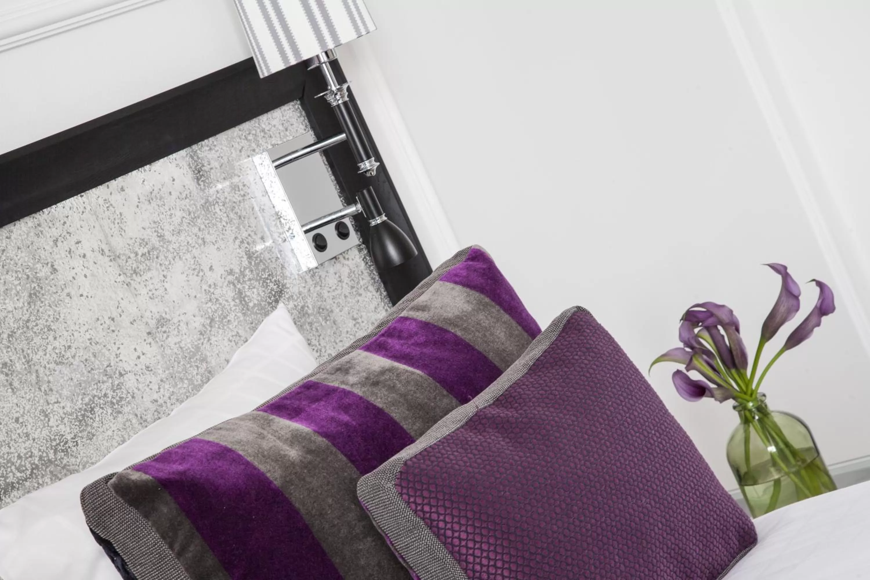 Decorative detail, Bed in Absalon Hotel