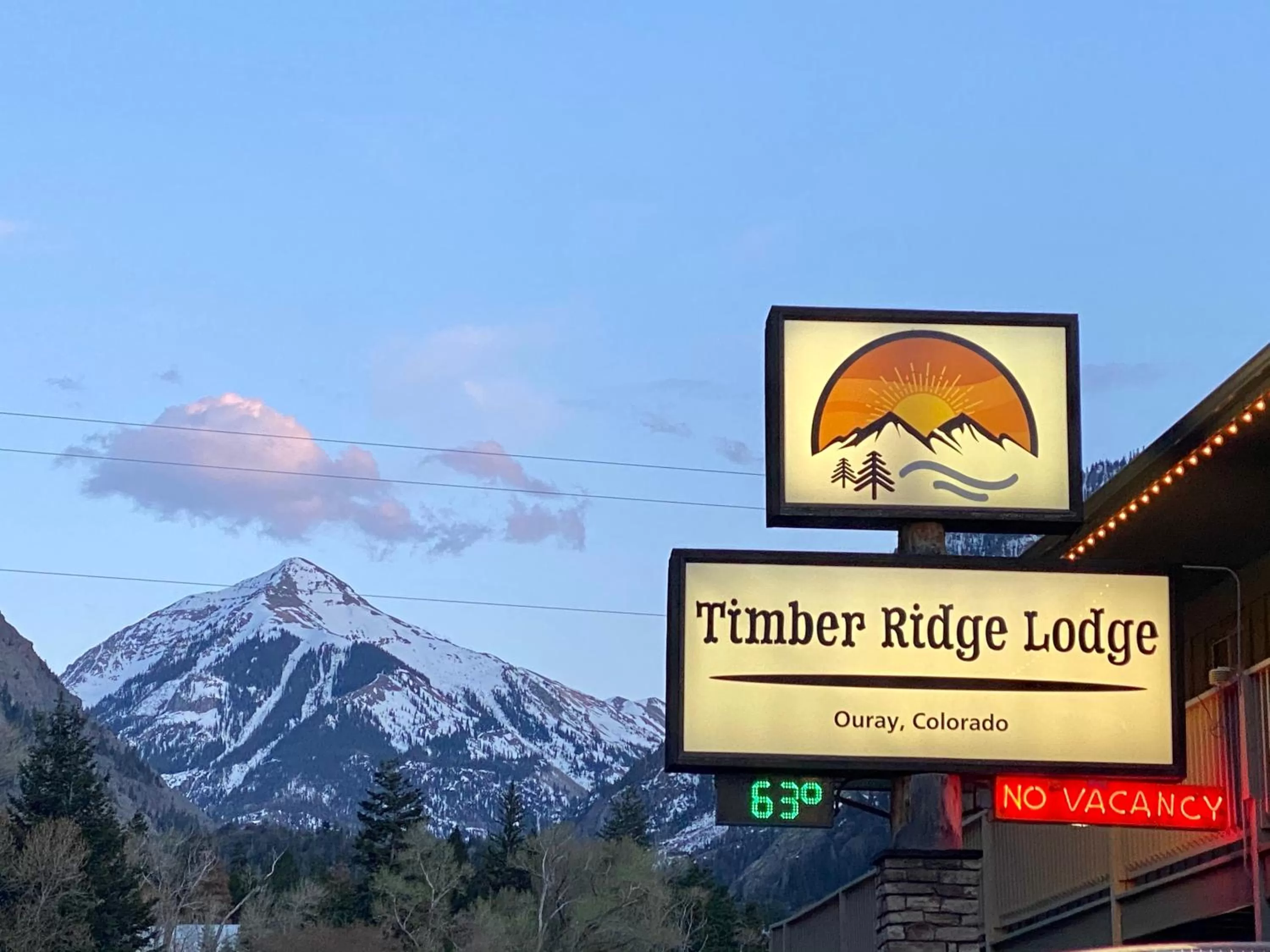 Property logo or sign in Timber Ridge Lodge Ouray