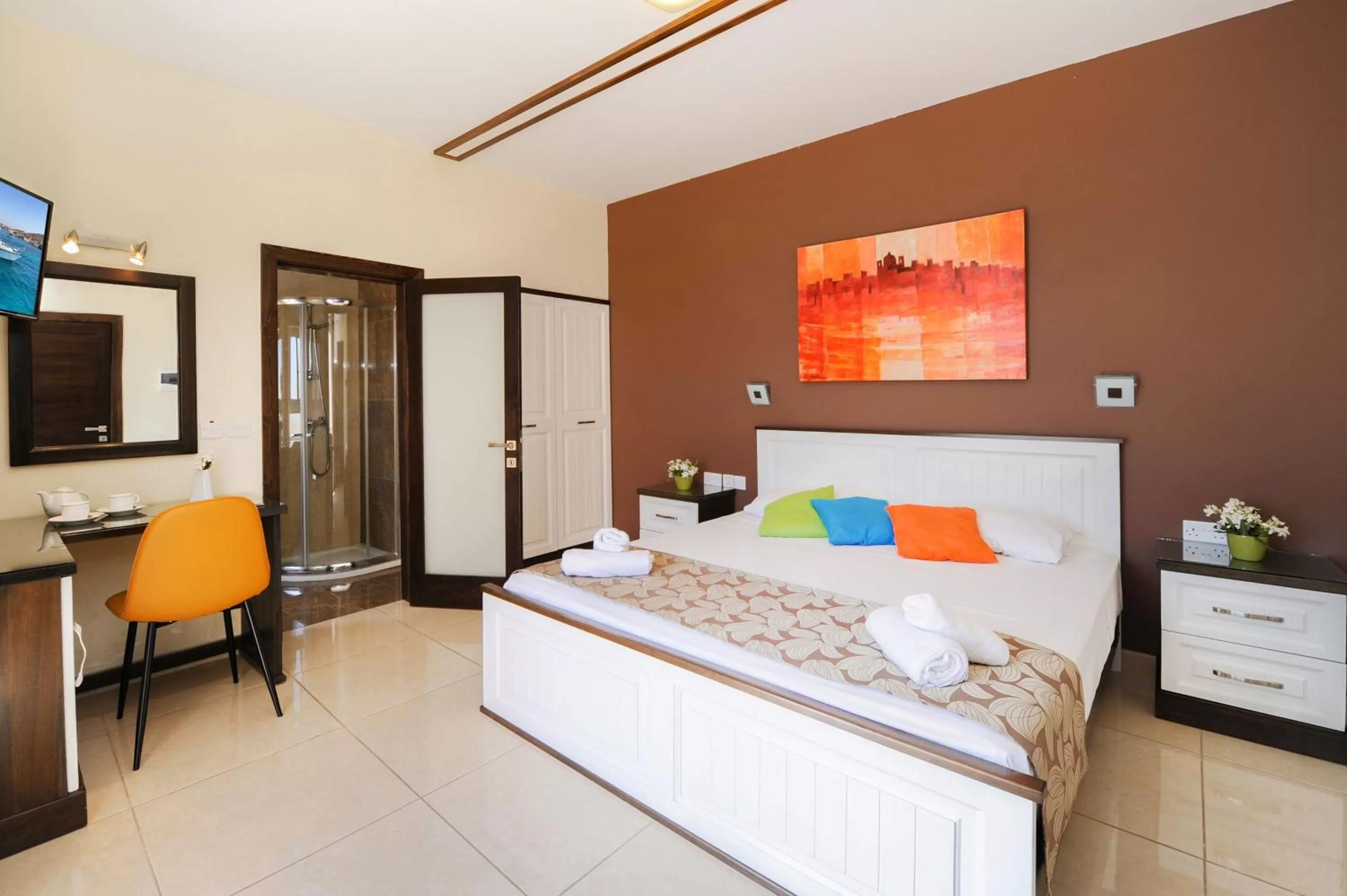 Bed in Mariblu Hotel