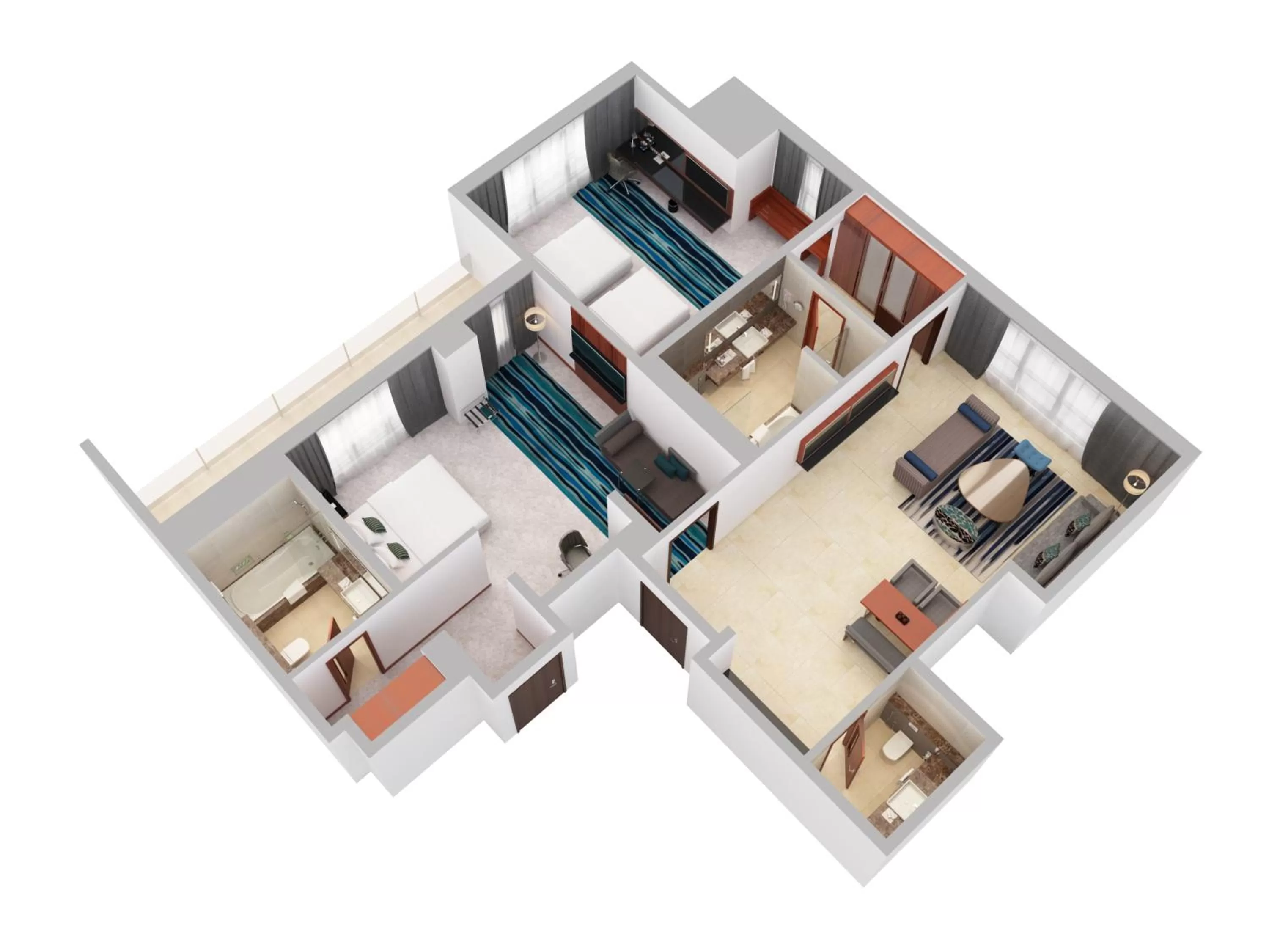 Photo of the whole room in Flora Al Barsha Hotel At The Mall