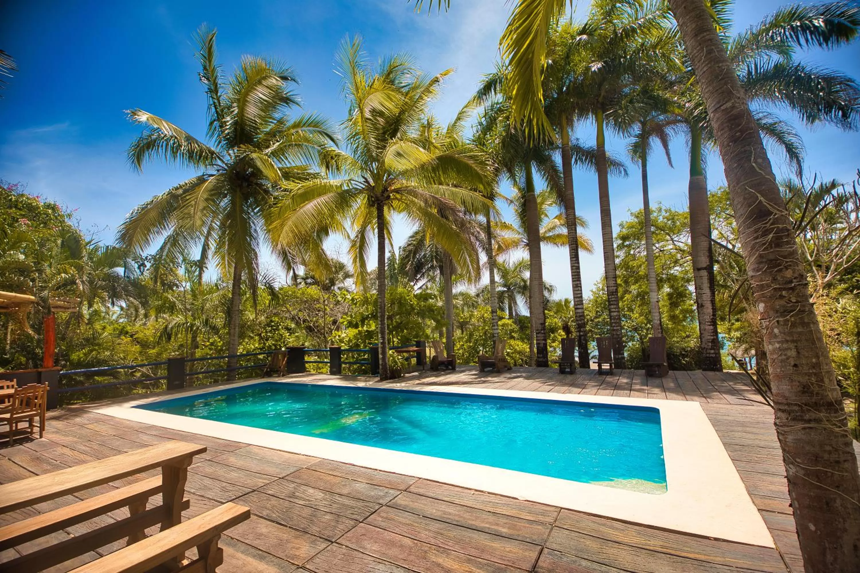 Pool view in Hotel Posada Los Destiladeros