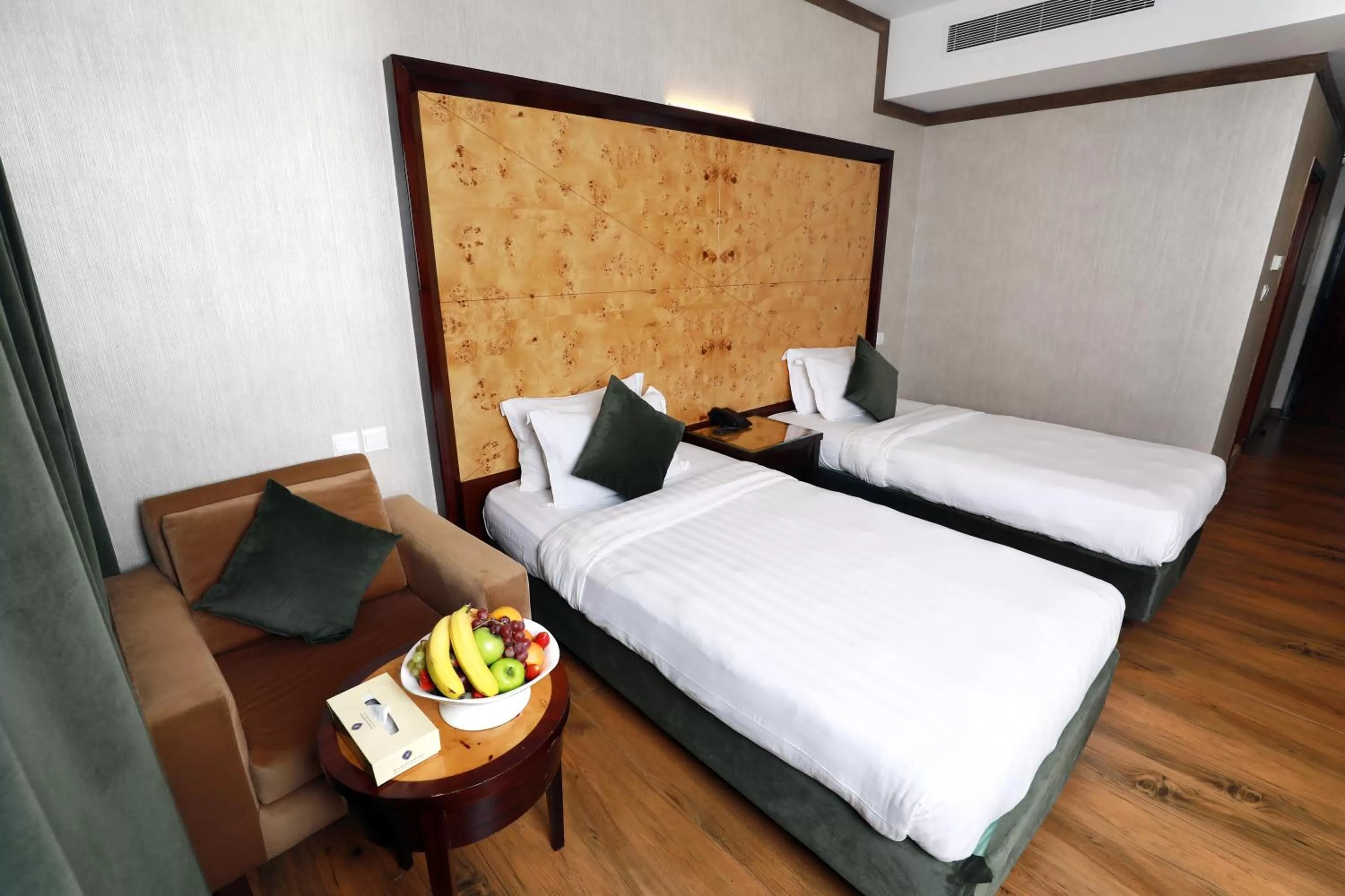 Bed in Hyatt Jeddah Continental Hotel