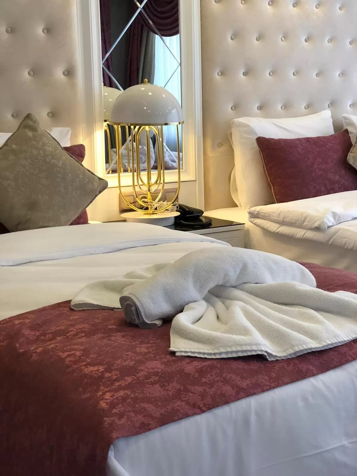 Bed in Burj Al Istanbul