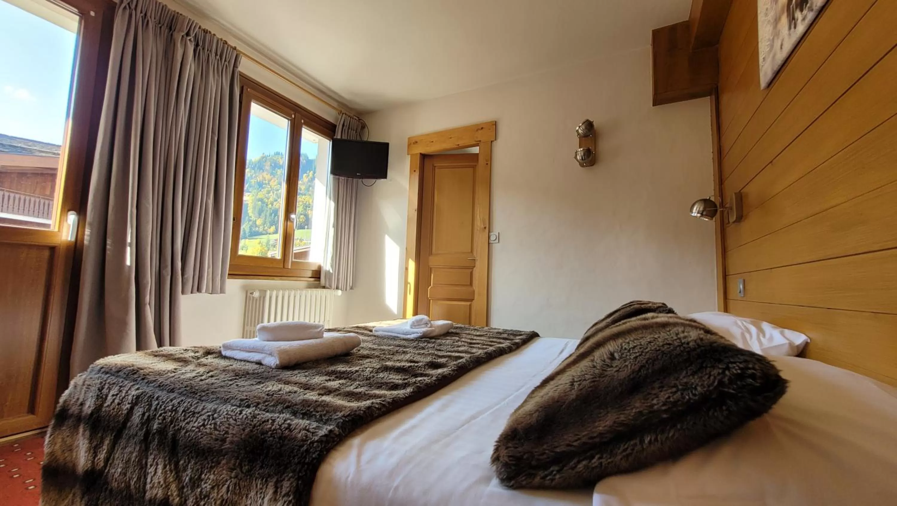 Bed in Hotel Christiania