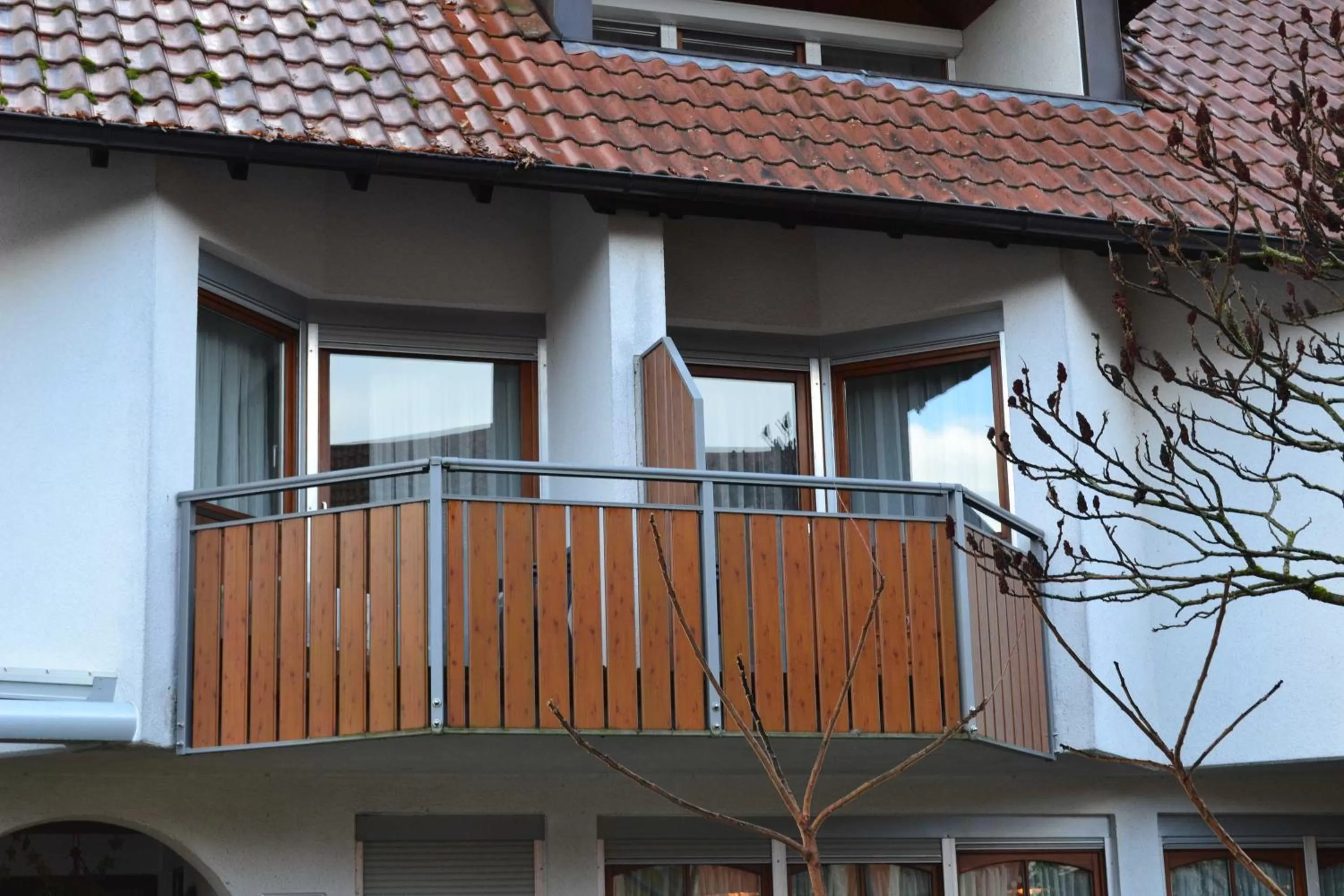 Balcony/Terrace, Property Building in Gaestehaus Tagescafe Eckenfels