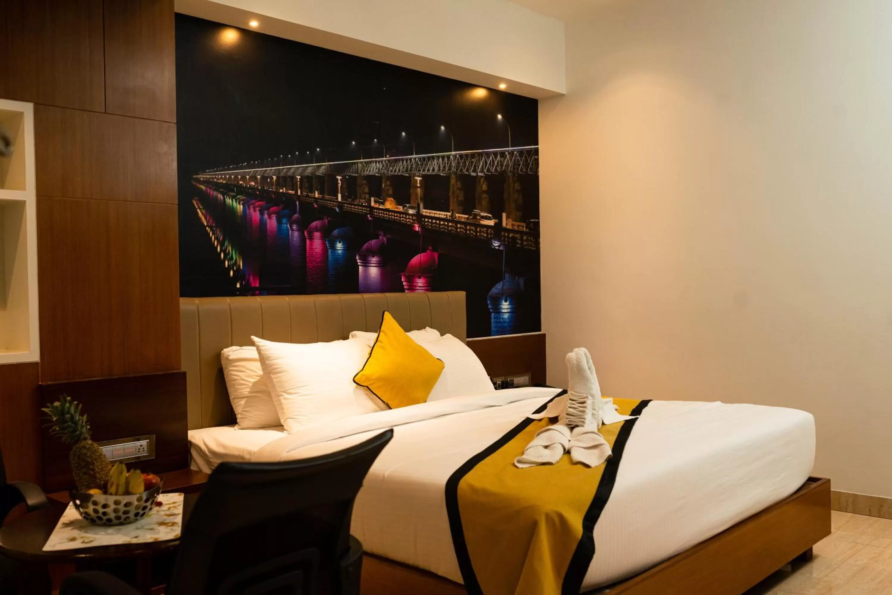 Photo of the whole room, Bed in Hotel Namo Residency