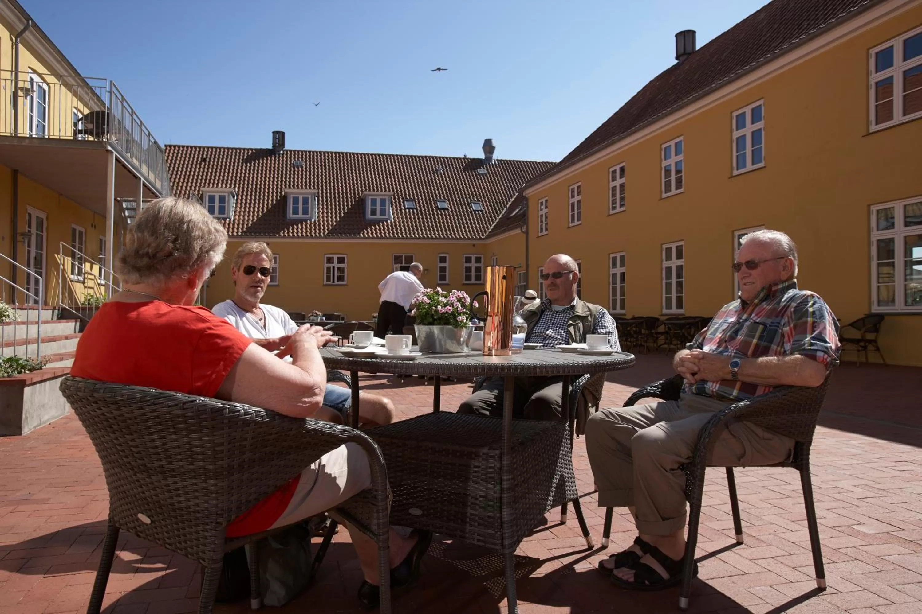 Patio in Hotel Residens Møen