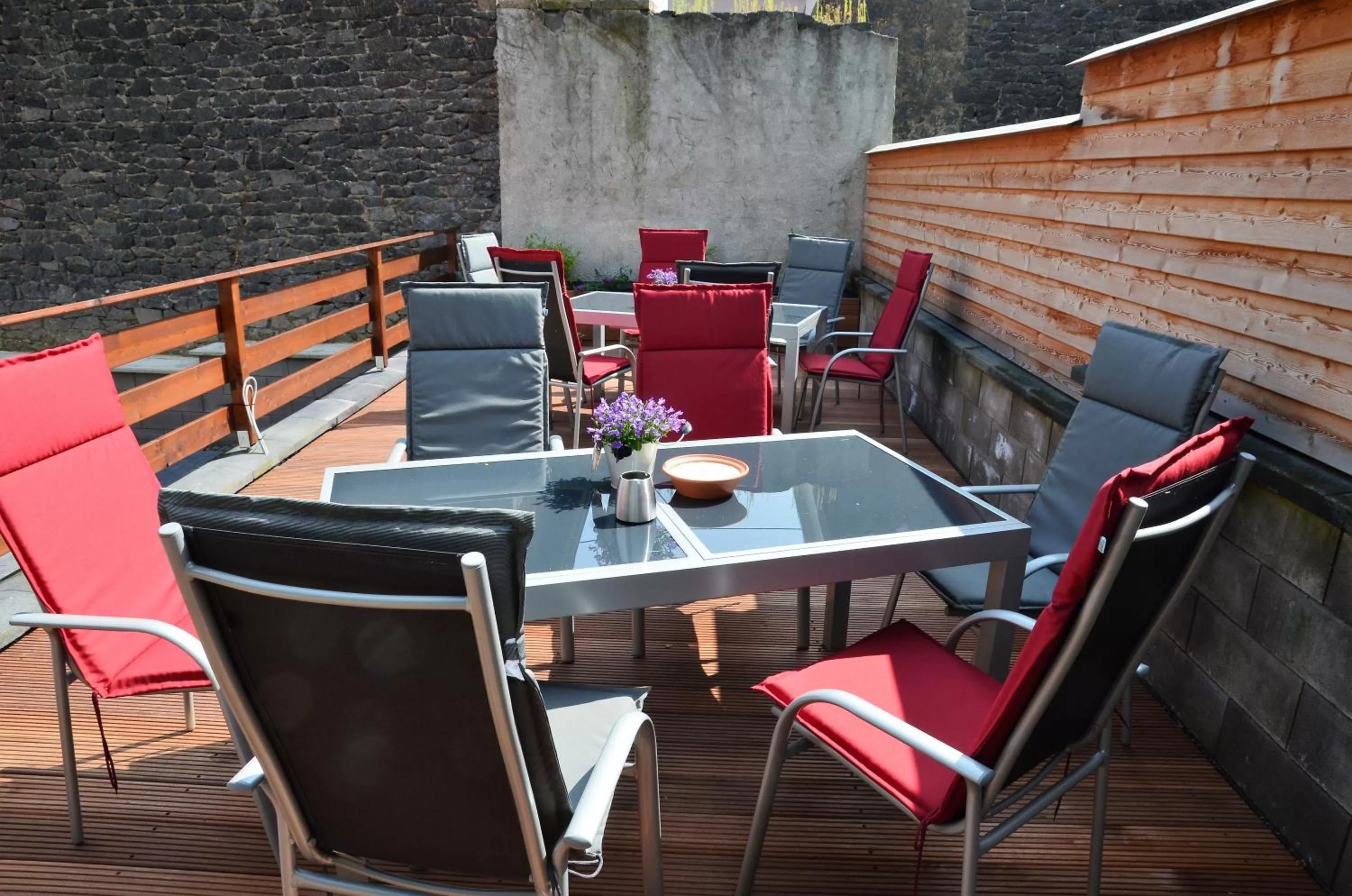 Balcony/Terrace, Restaurant/Places to Eat in Gästehaus Am Hochsimmer