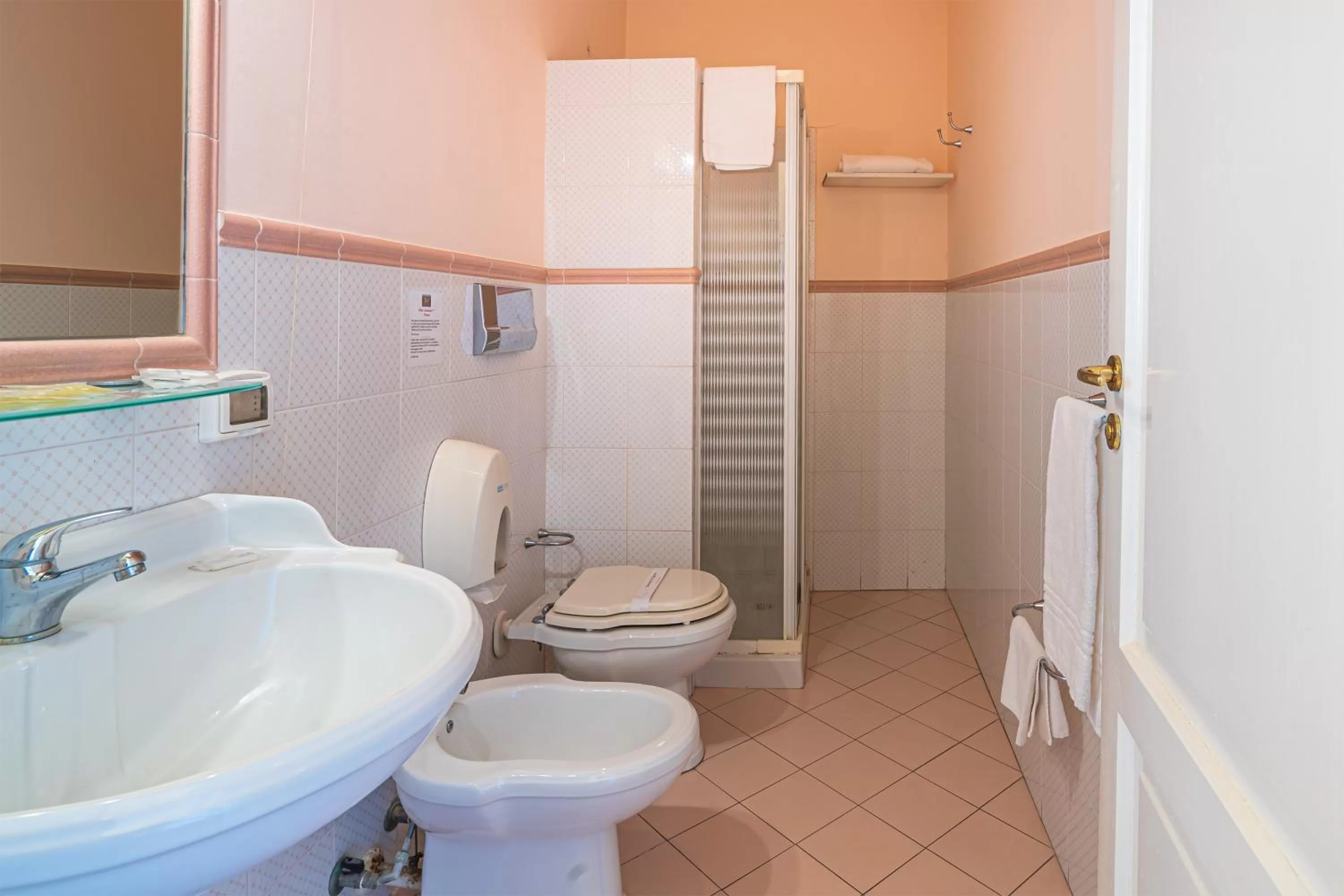 Toilet in Hotel Mediterraneo