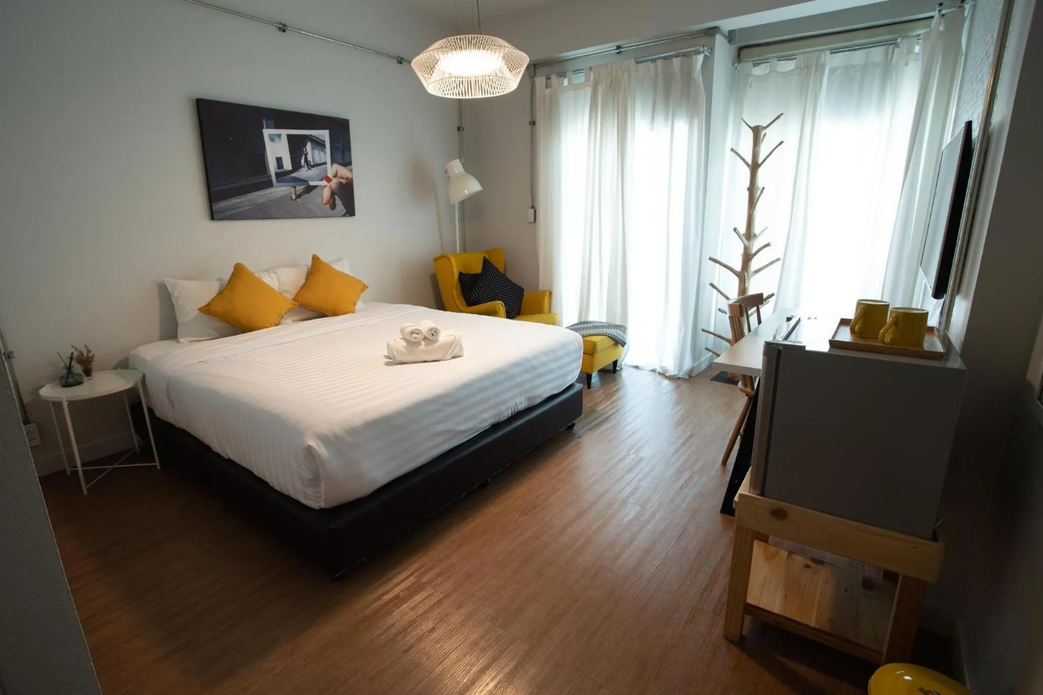 Bed in J Poshtel Chiangmai