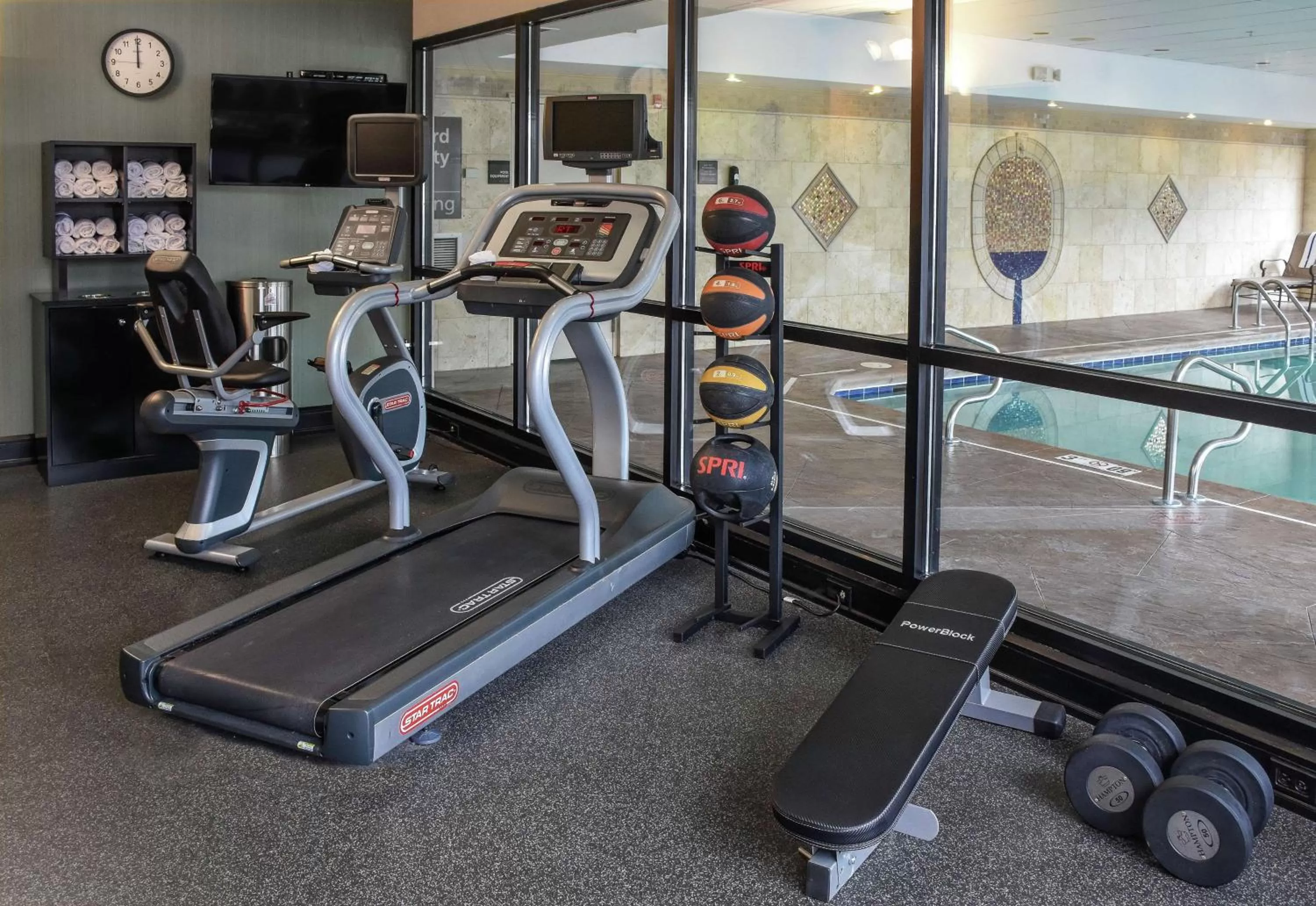 Fitness centre/facilities in Hampton Inn & Suites Youngstown-Canfield