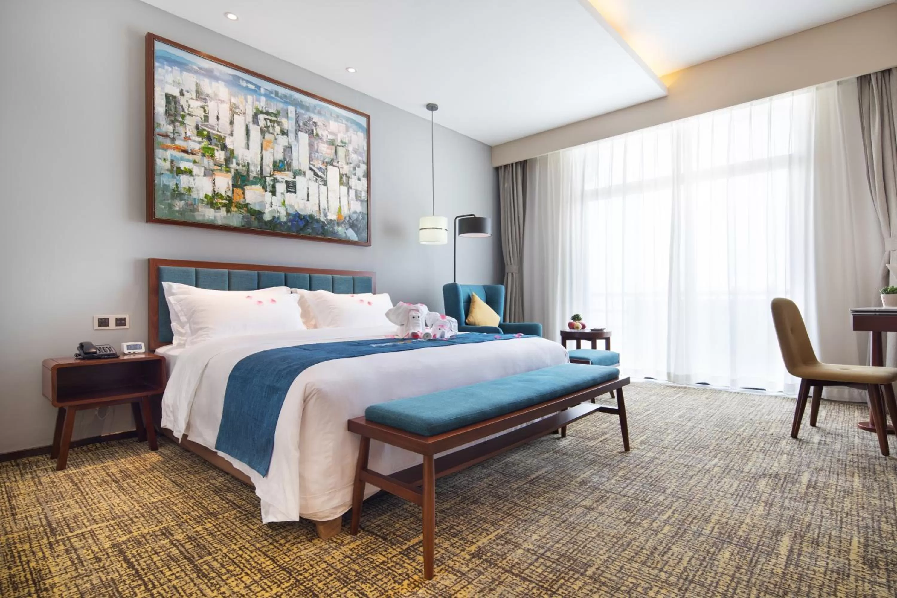 Bedroom, Bed in Ausotel Smart Baiyun International Airport T2-Free 24-hour airport pick-up