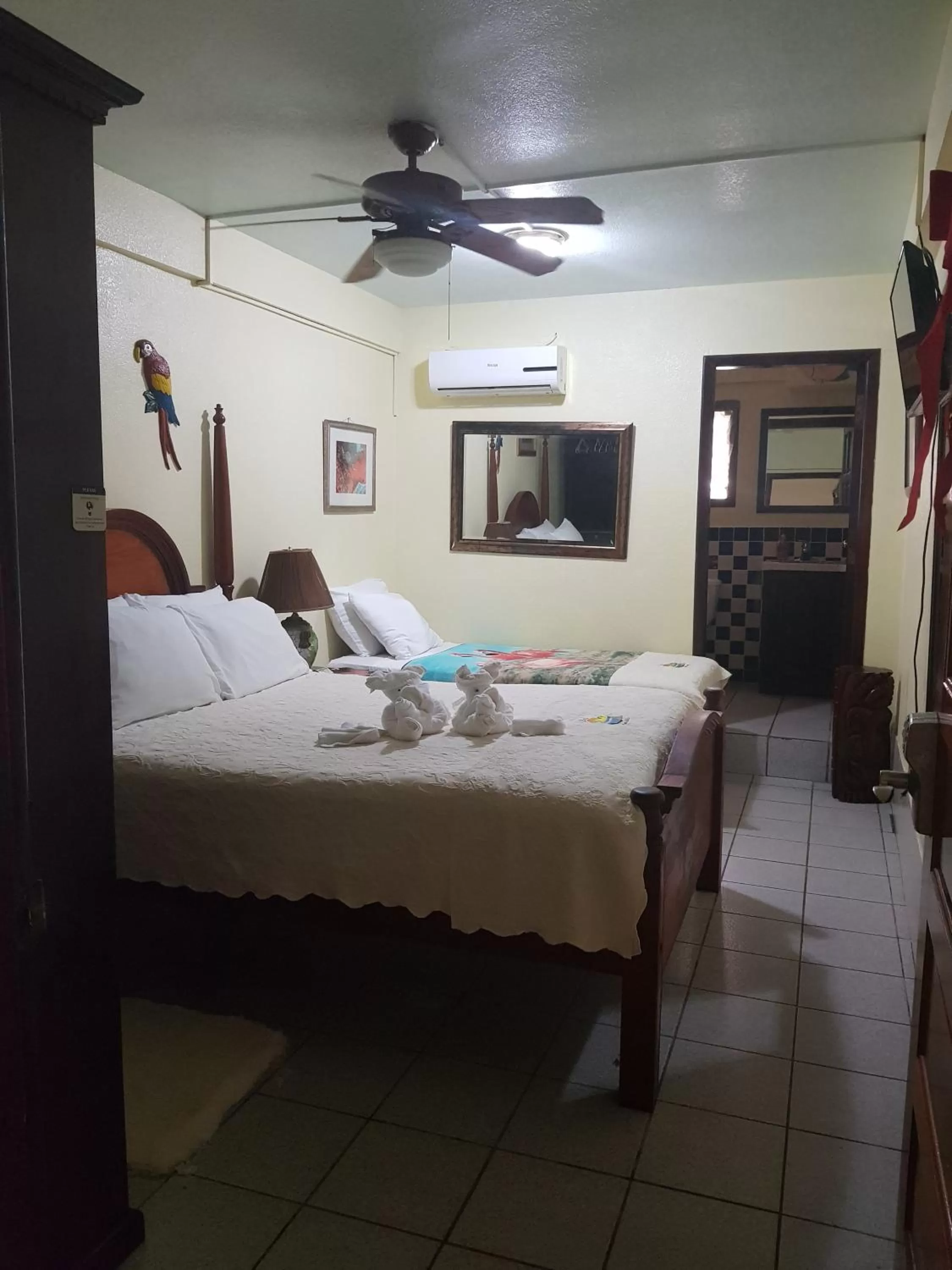 Bed in Alan's Paradise Hotel