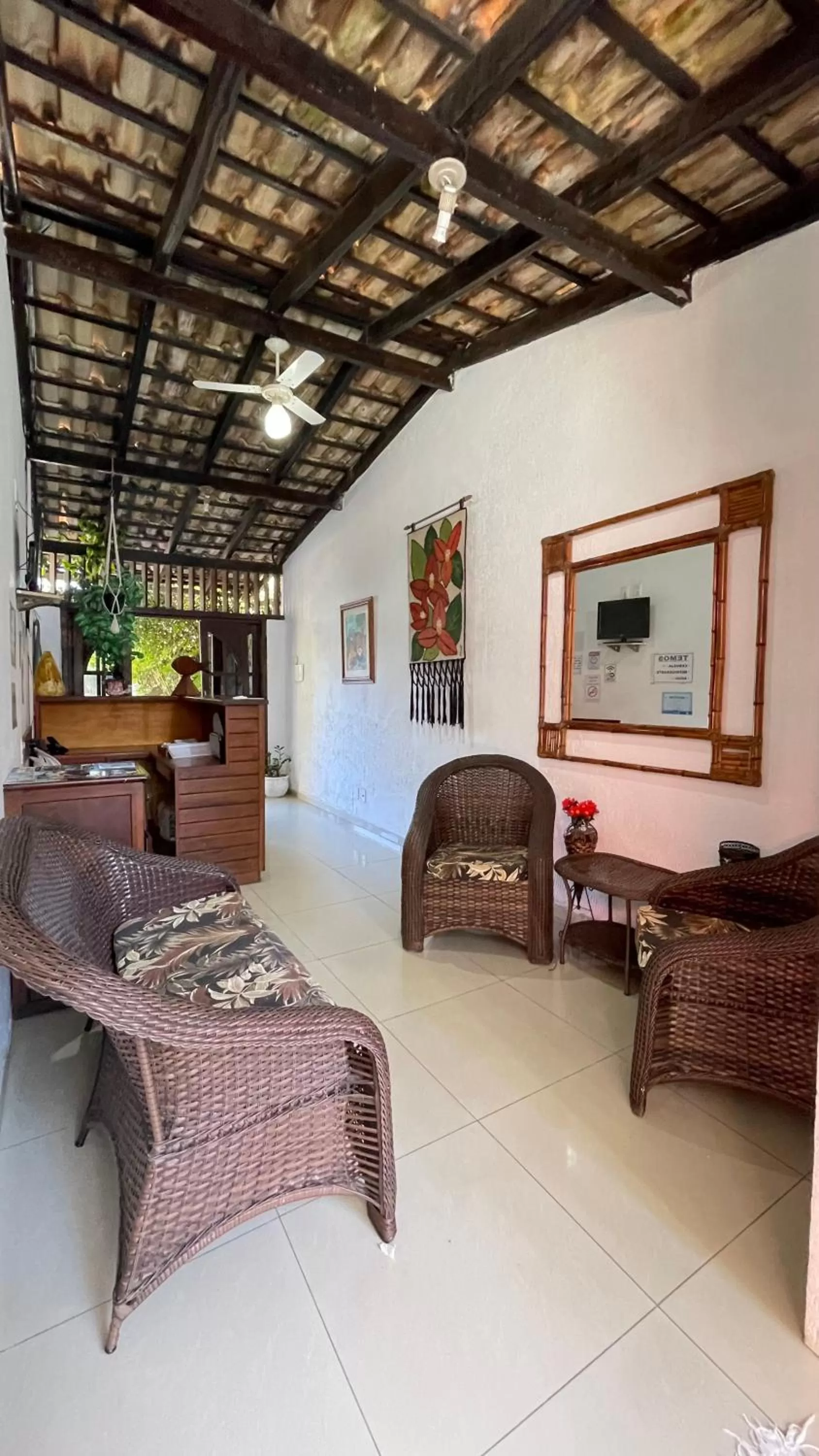 Lobby or reception in Pousada Cores Do Mar