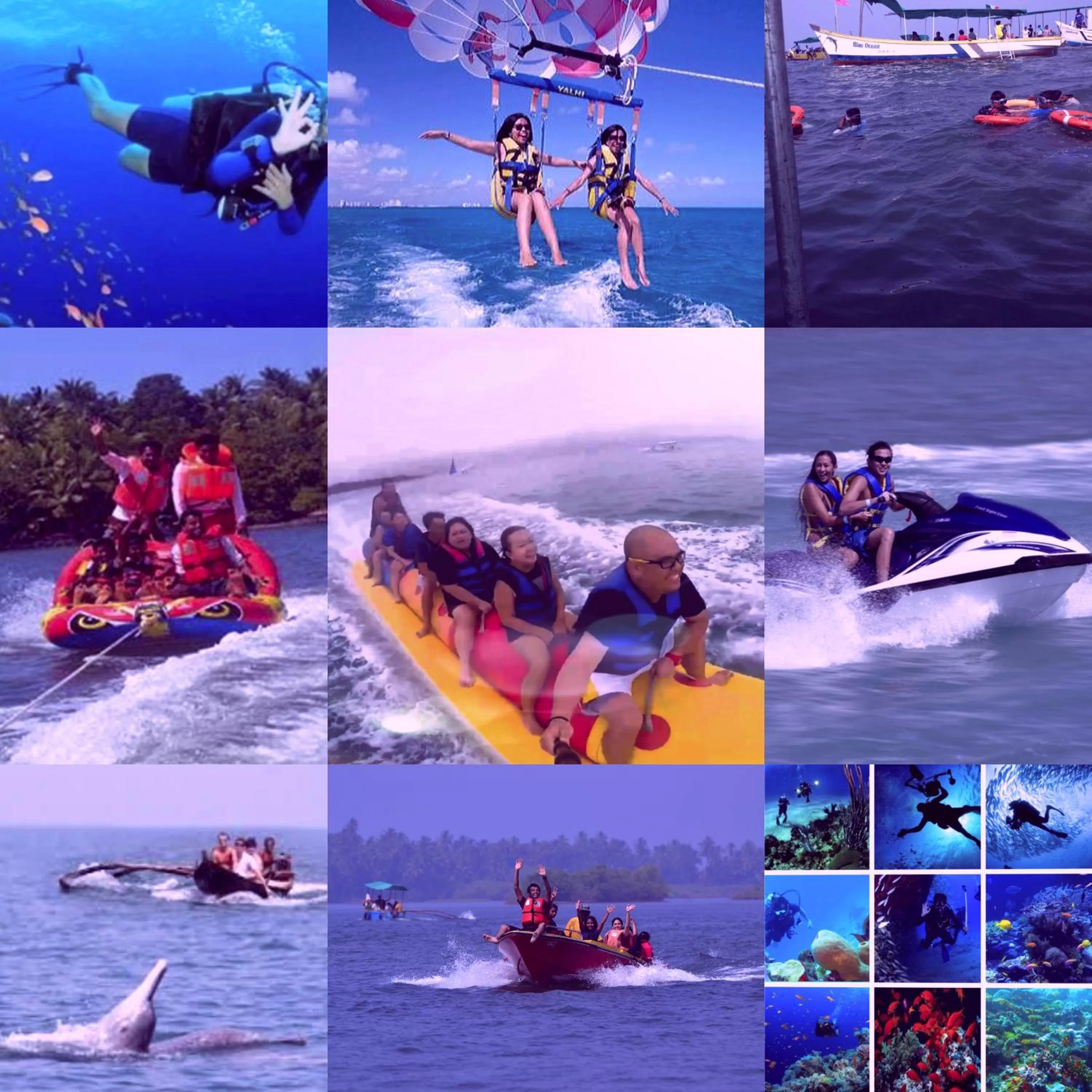 People in Samant Beach Resort