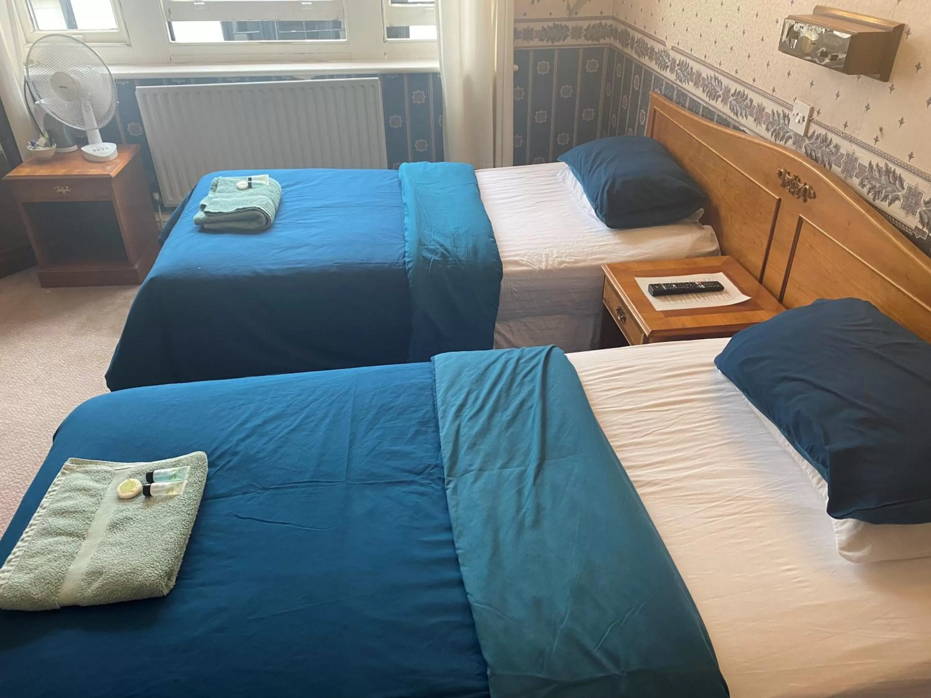 Bed in The Royal Victoria & Bull Hotel