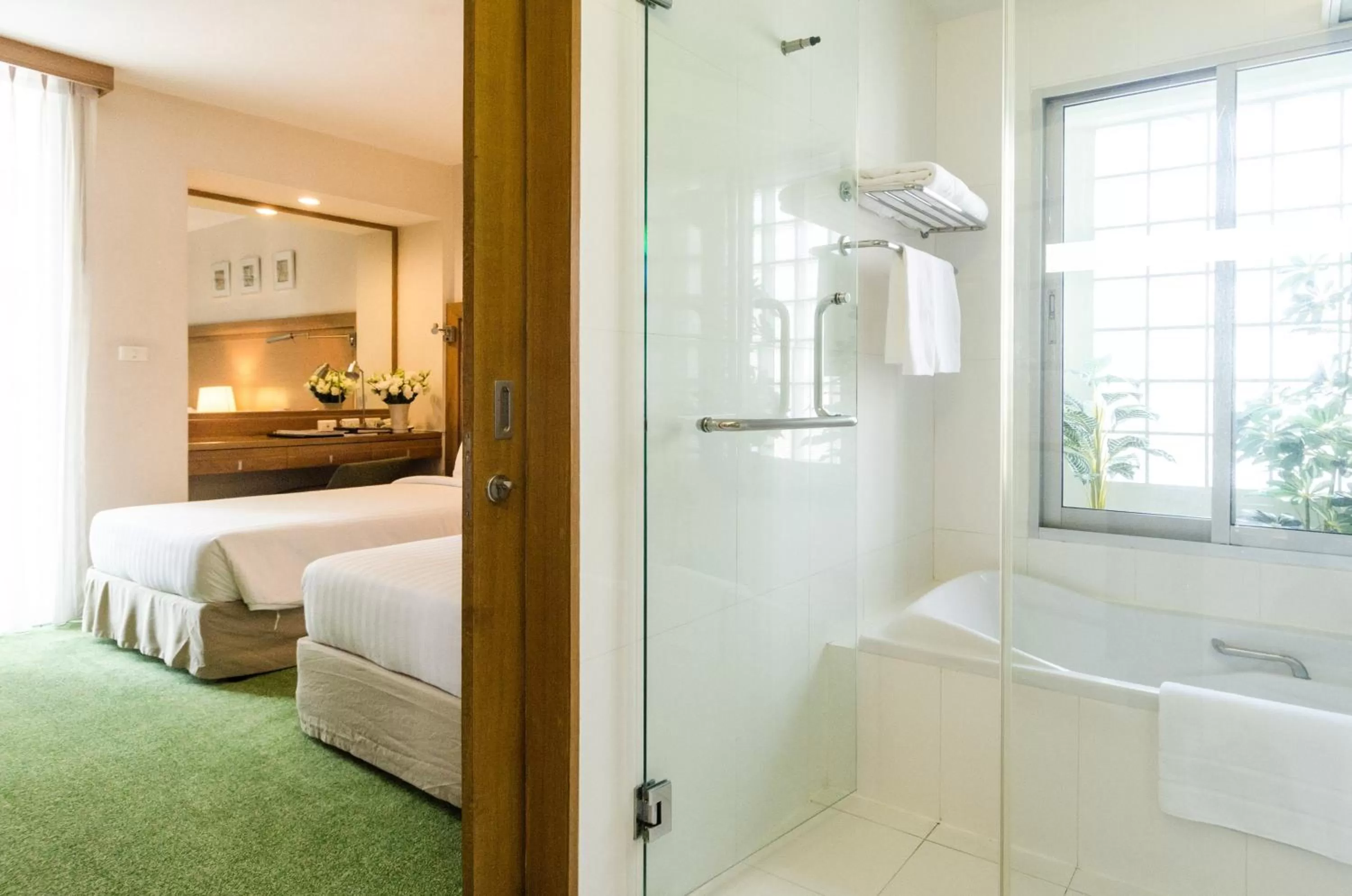 Bathroom, Bed in AT EASE saladaeng by AETAS