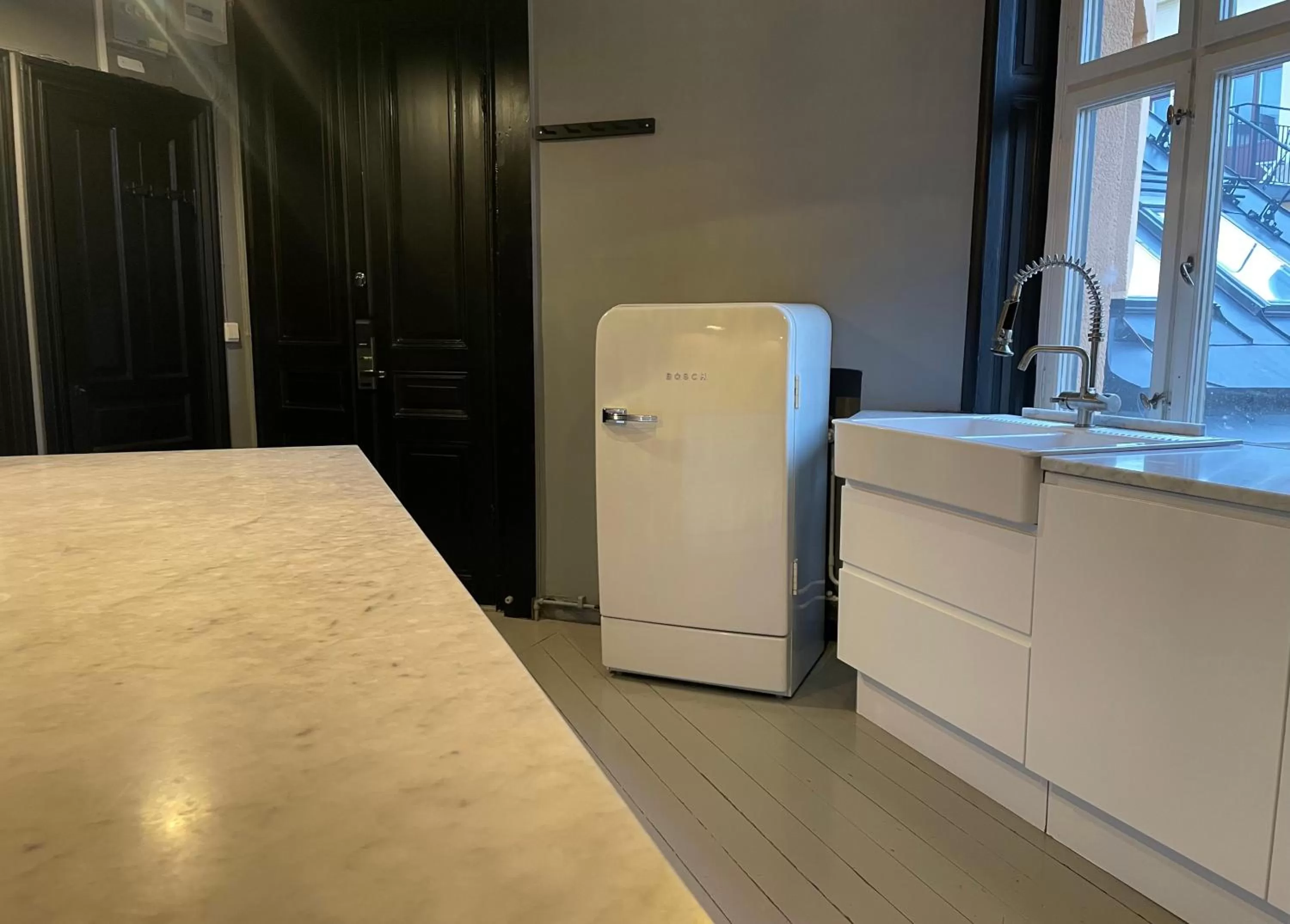 Kitchen or kitchenette in Unique Hotel