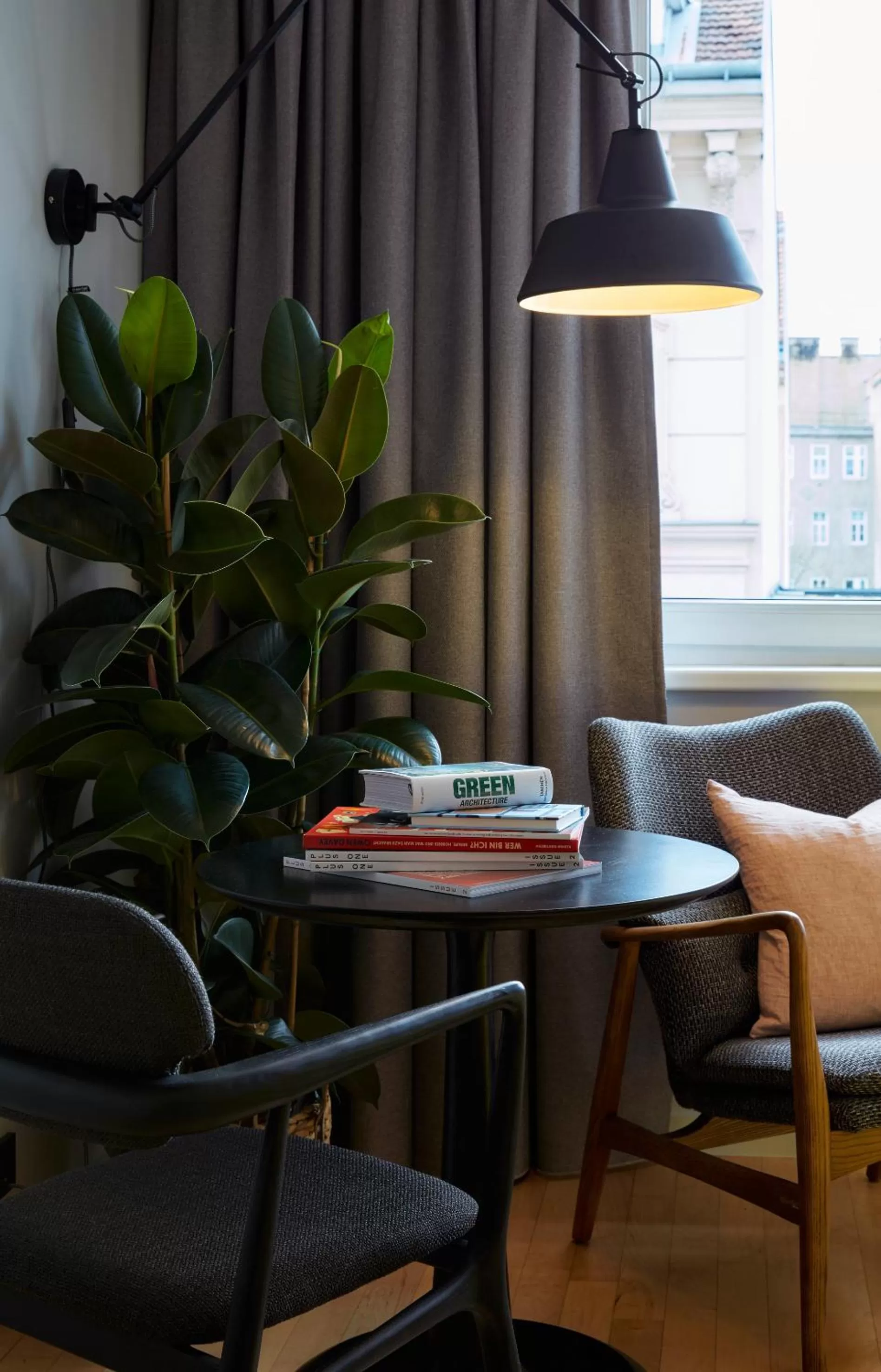 Seating area in Max Brown Hotel 7th District, part of Sircle Collection