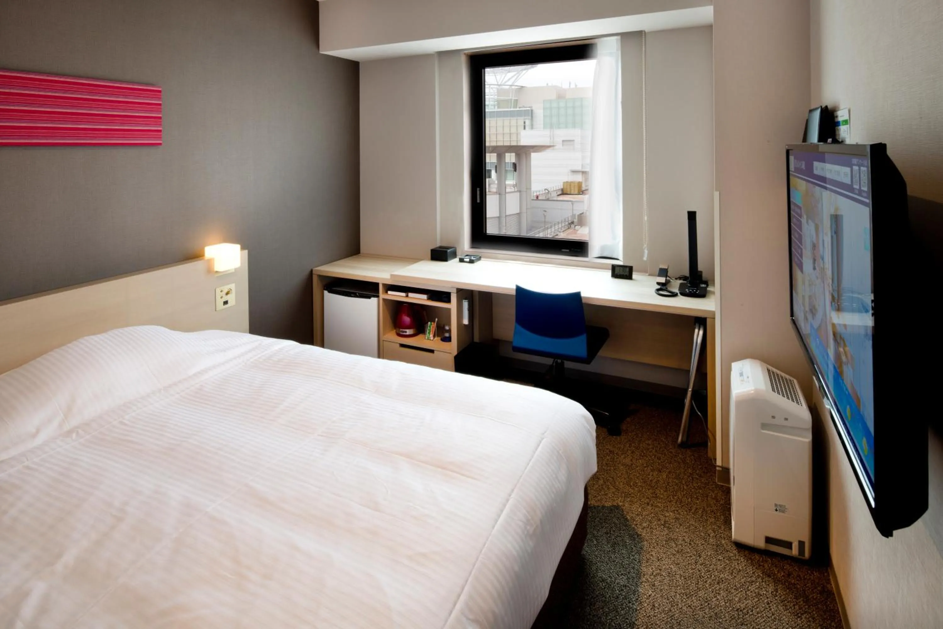 View (from property/room), Bed in JR Clement Inn Takamatsu