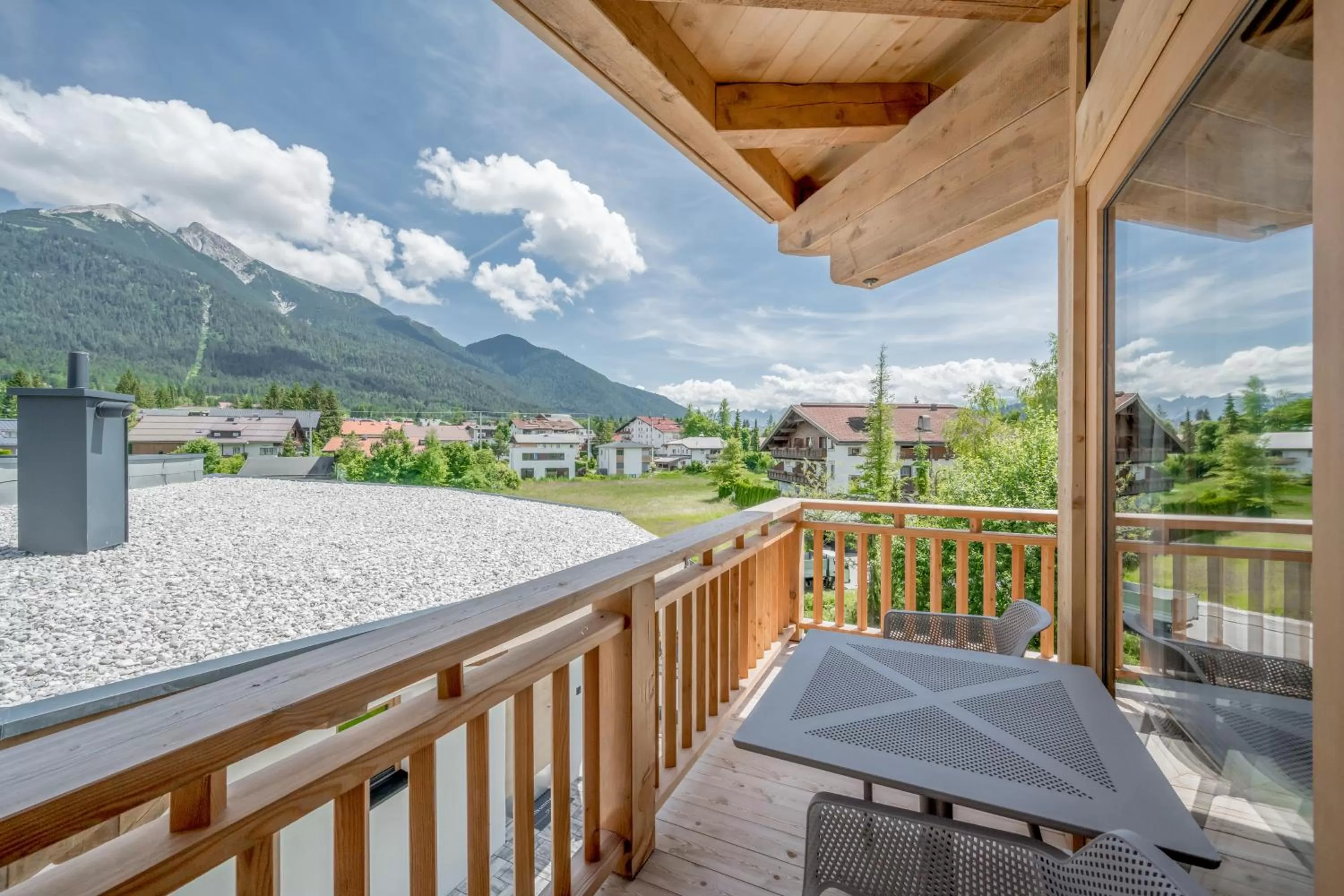 Balcony/Terrace in AlpenParks Chalet & Apartment Alpina Seefeld