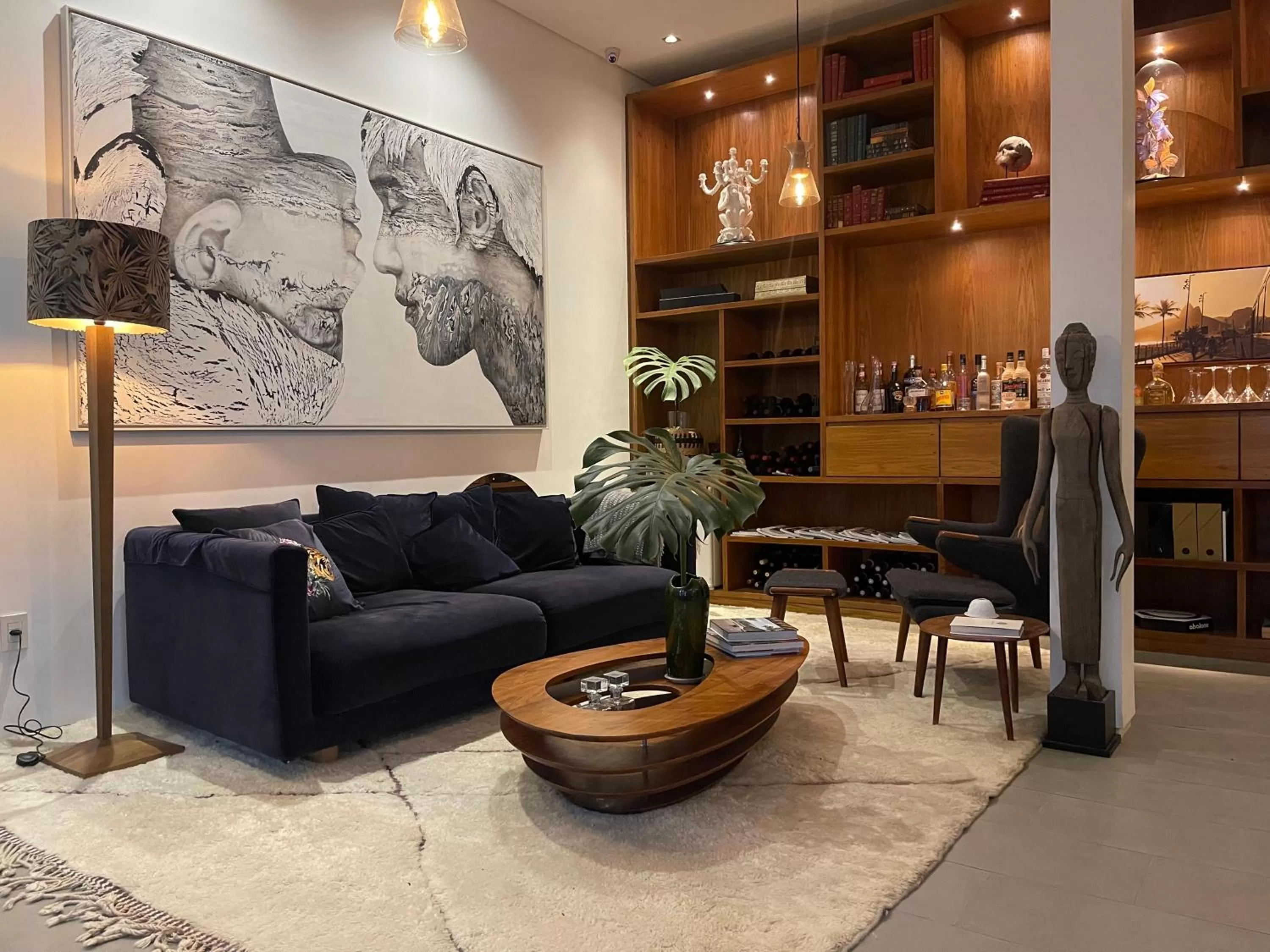 Living room in Pousada Rio144