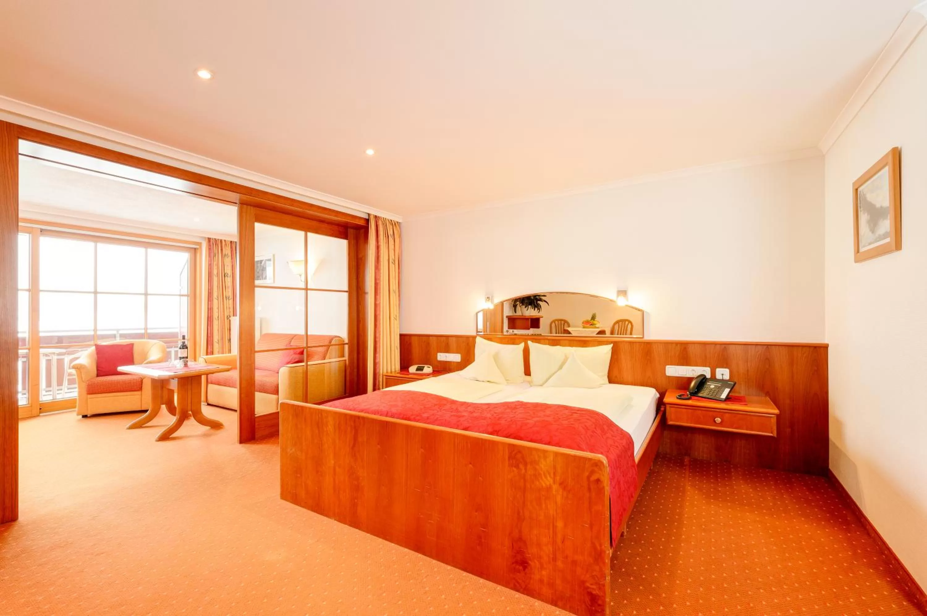 Bed, Room Photo in Familien- und Wellnesshotel "Viktoria"