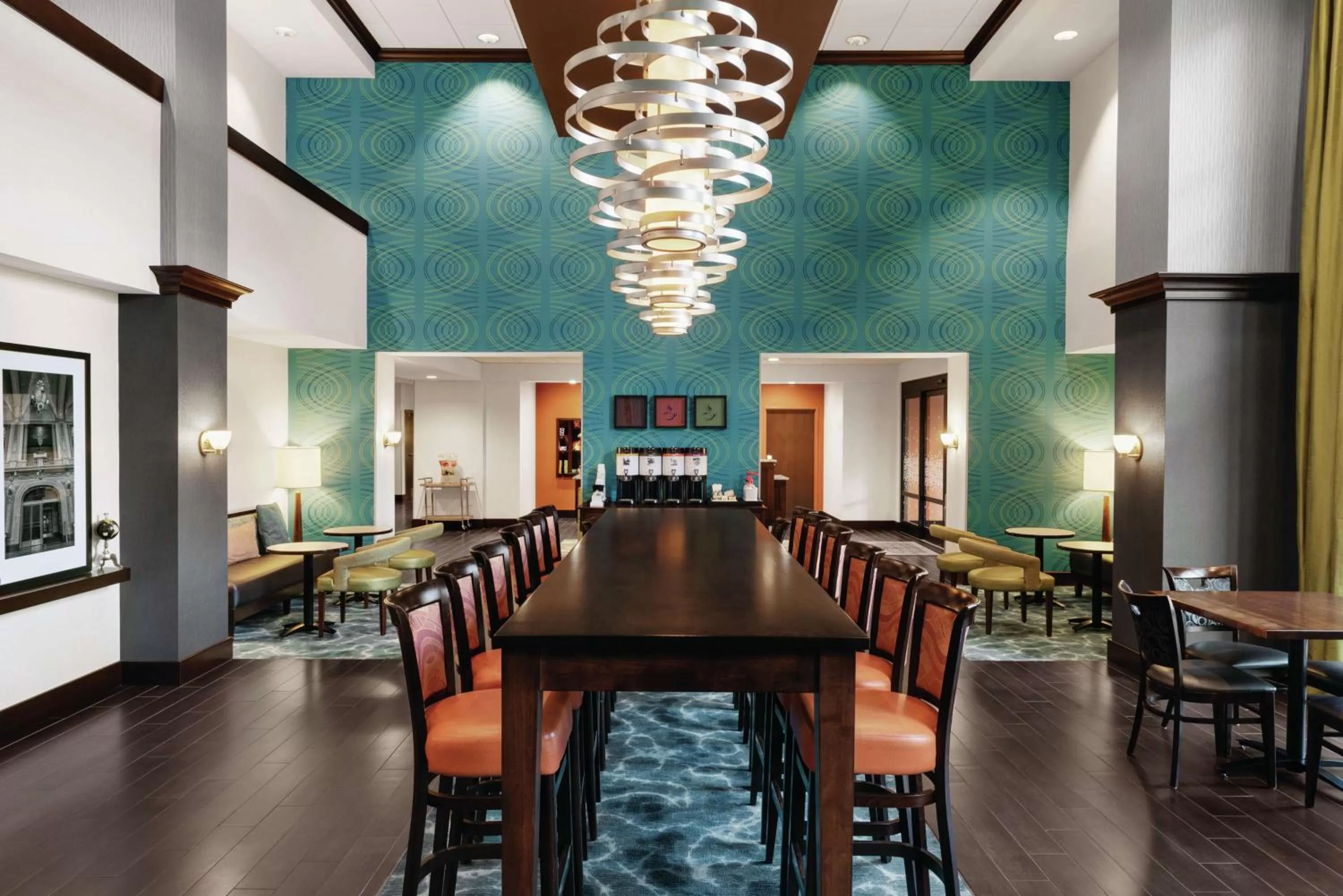 Lobby or reception in Hampton Inn & Suites Mishawaka/South Bend at Heritage Square