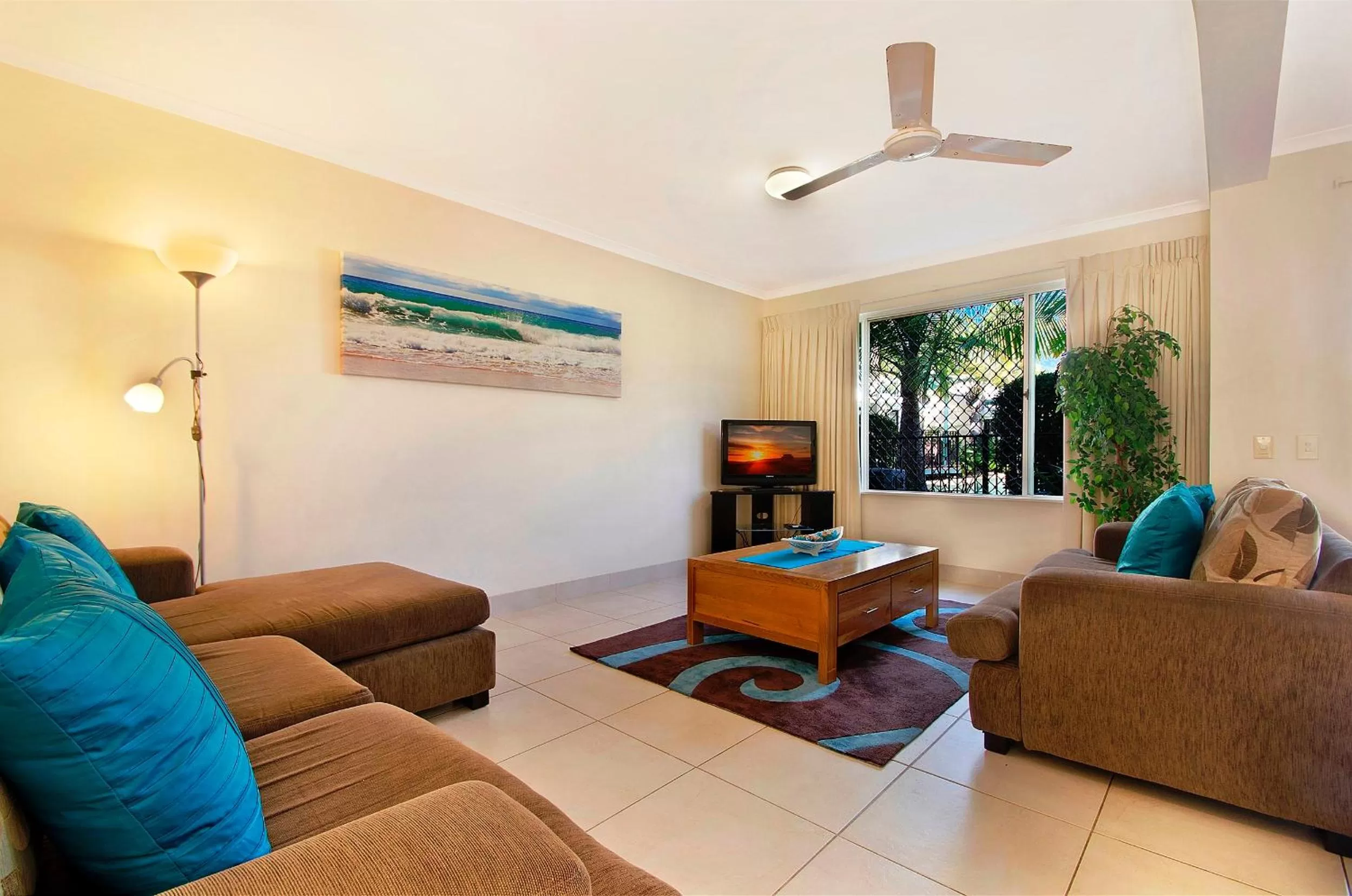 Living room in Ivory Palms Resort Noosa