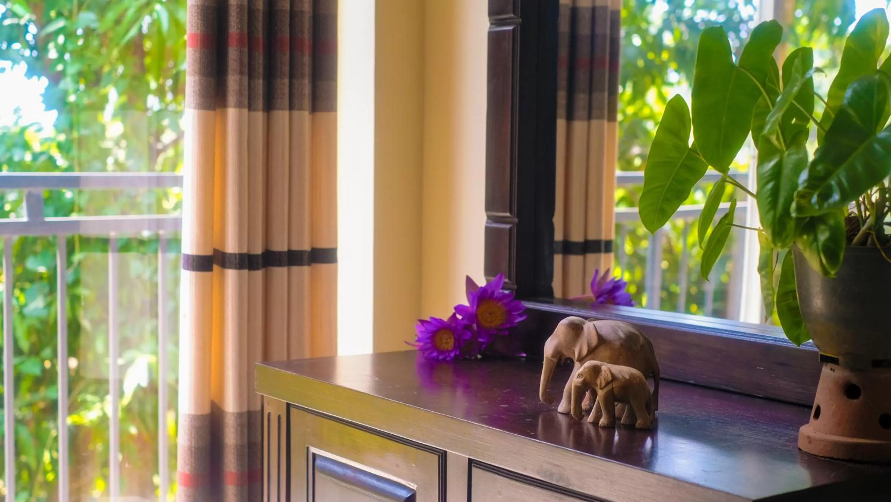 Balcony/Terrace in Evergreen Hotel Dambulla