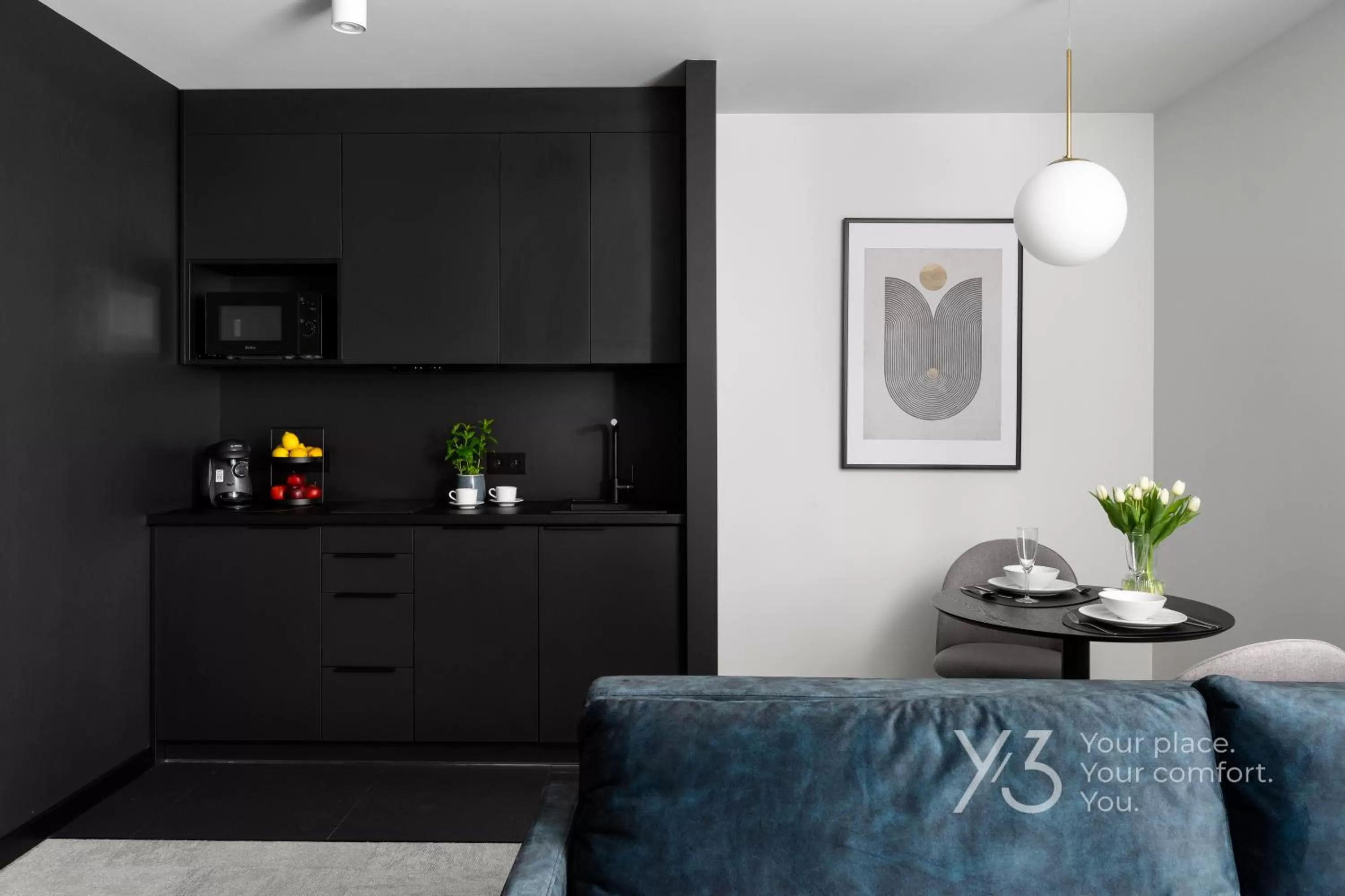 Kitchen or kitchenette in Saint Martin by Y3 Hotels, Old Town with Wellness