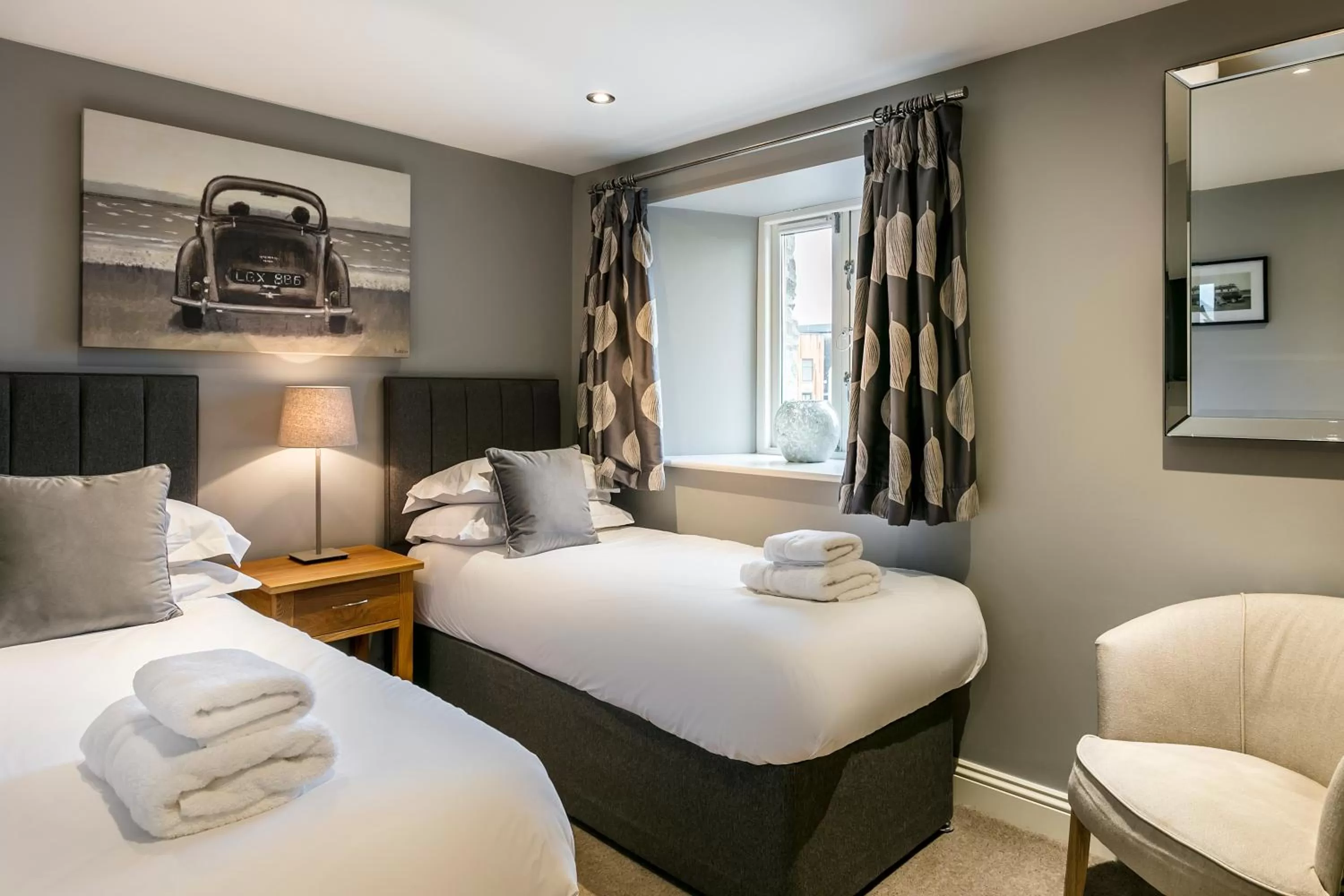 Bedroom, Bed in The Lodge @ Carus Green