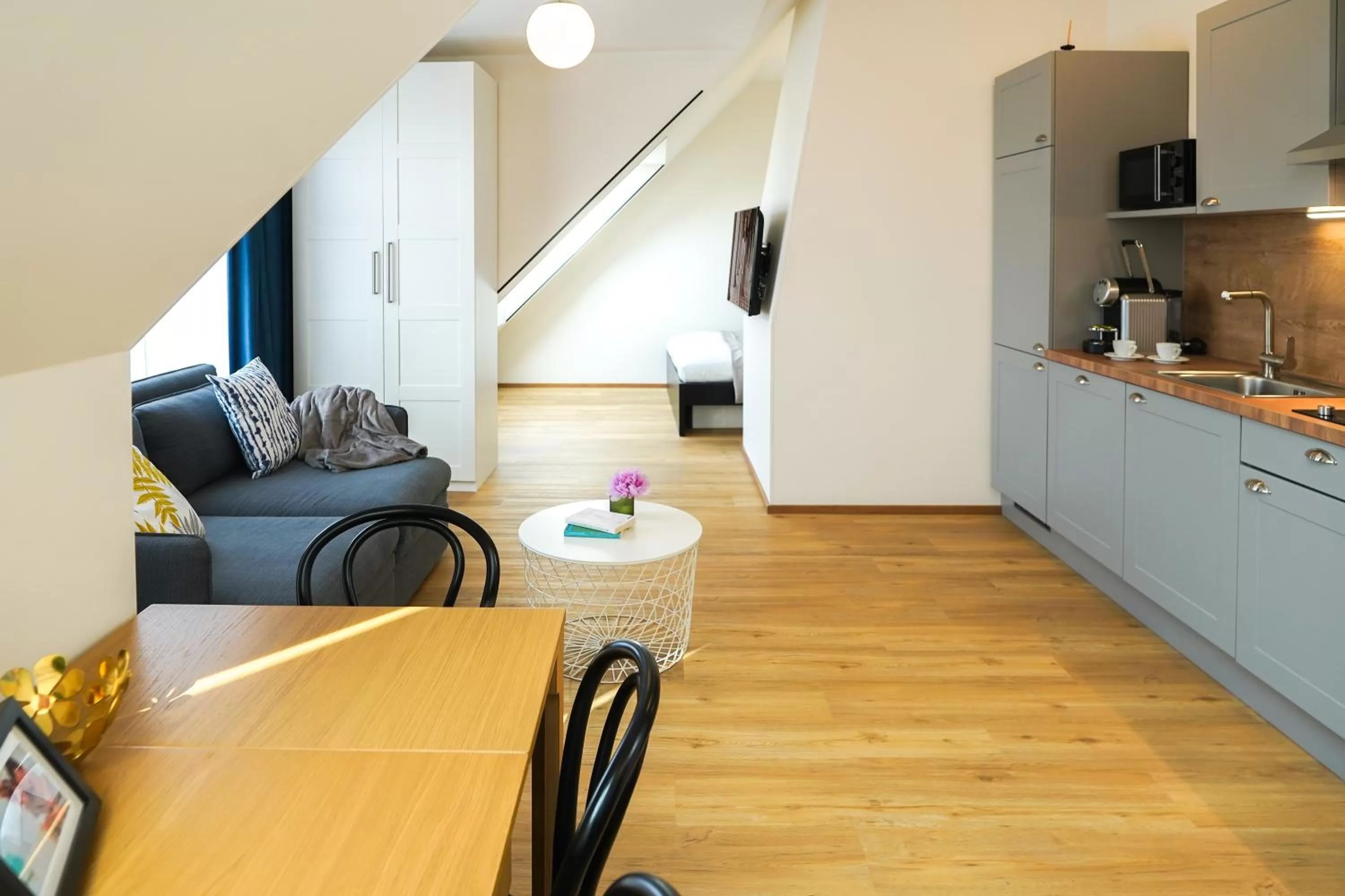 Kitchen or kitchenette in Citadines South Vienna